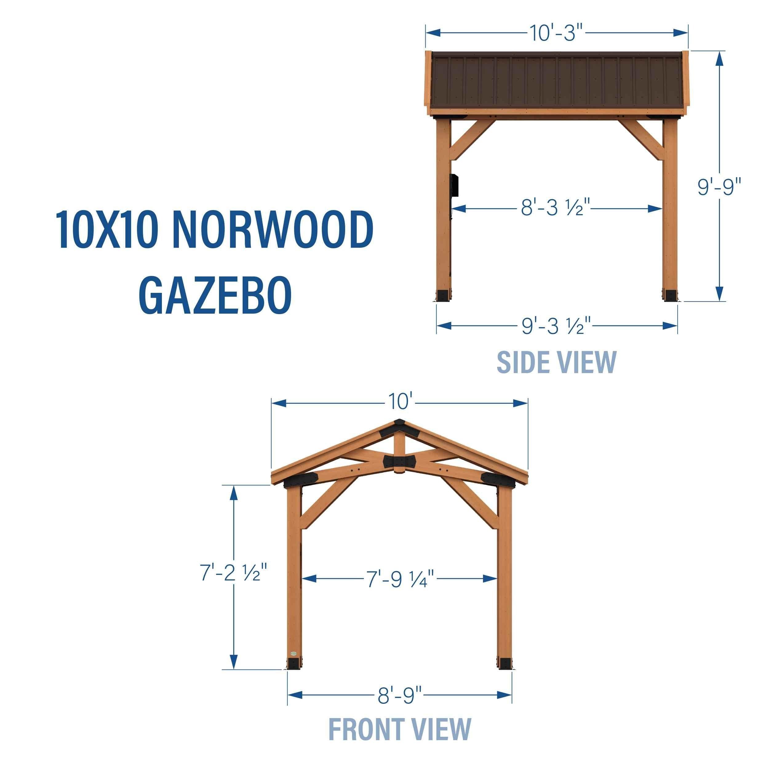 Backyard Discovery 10x10 Norwood Gazebo.