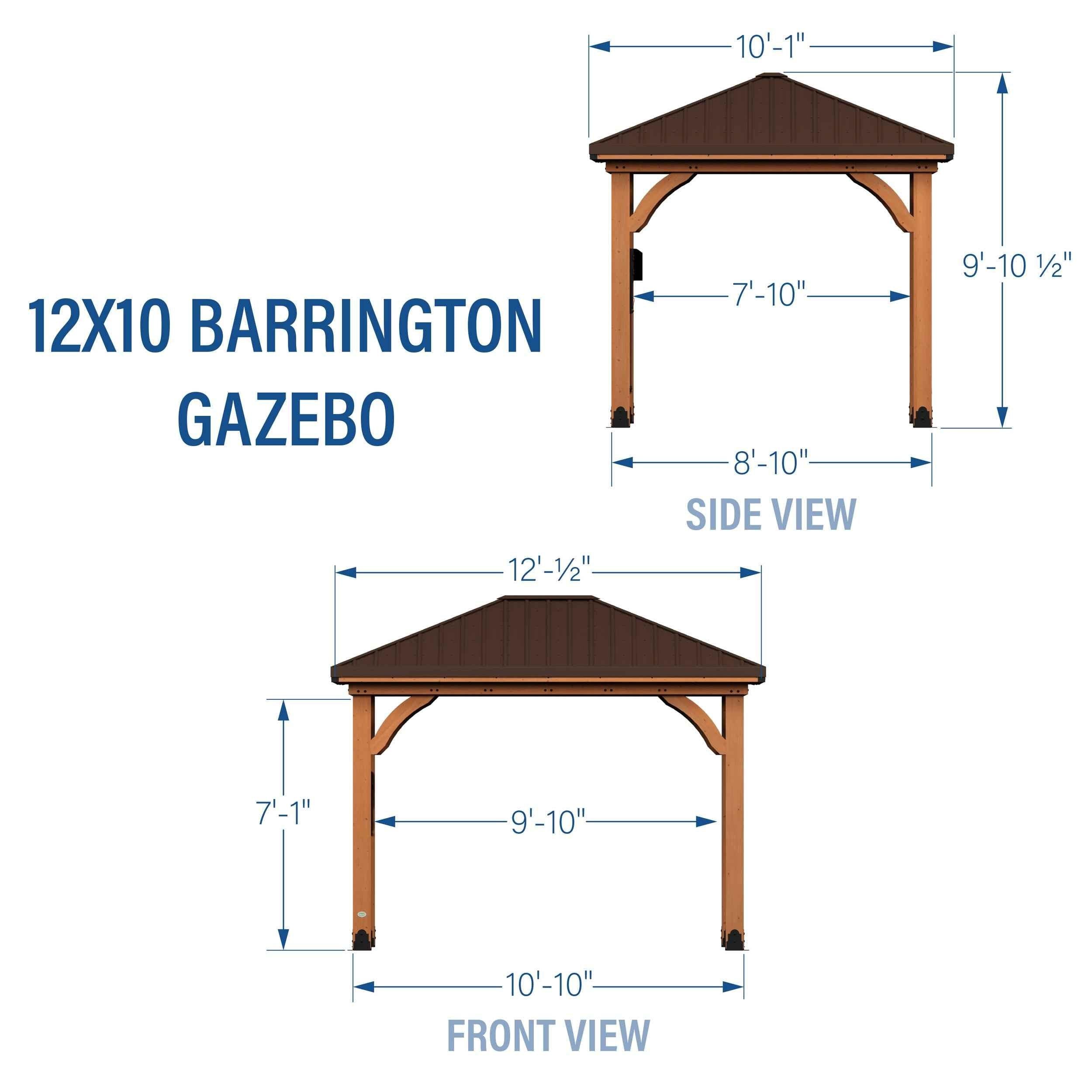 Backyard Discovery 12x10 Barrington Gazebo.