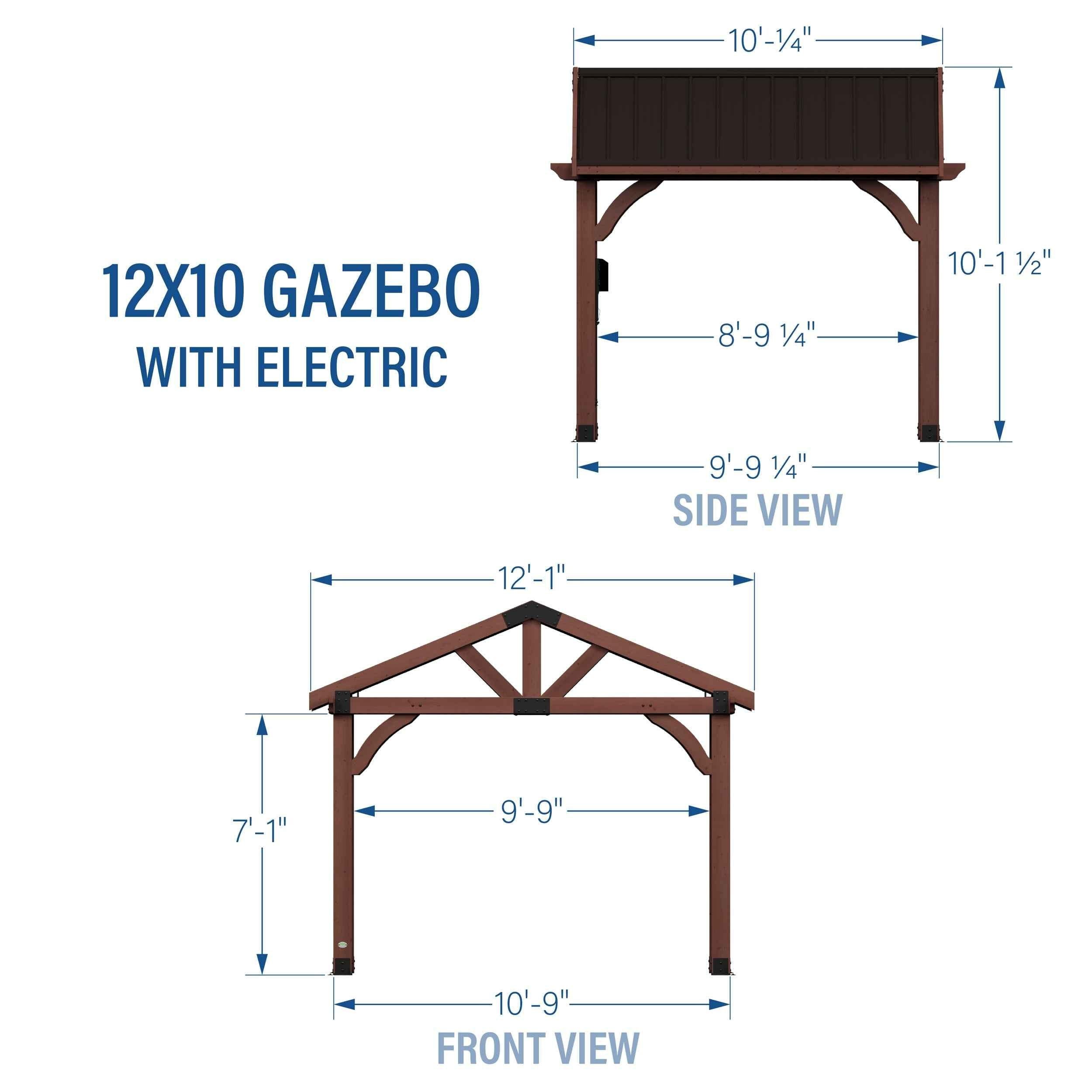 Backyard Discovery 12x10 Gazebo.