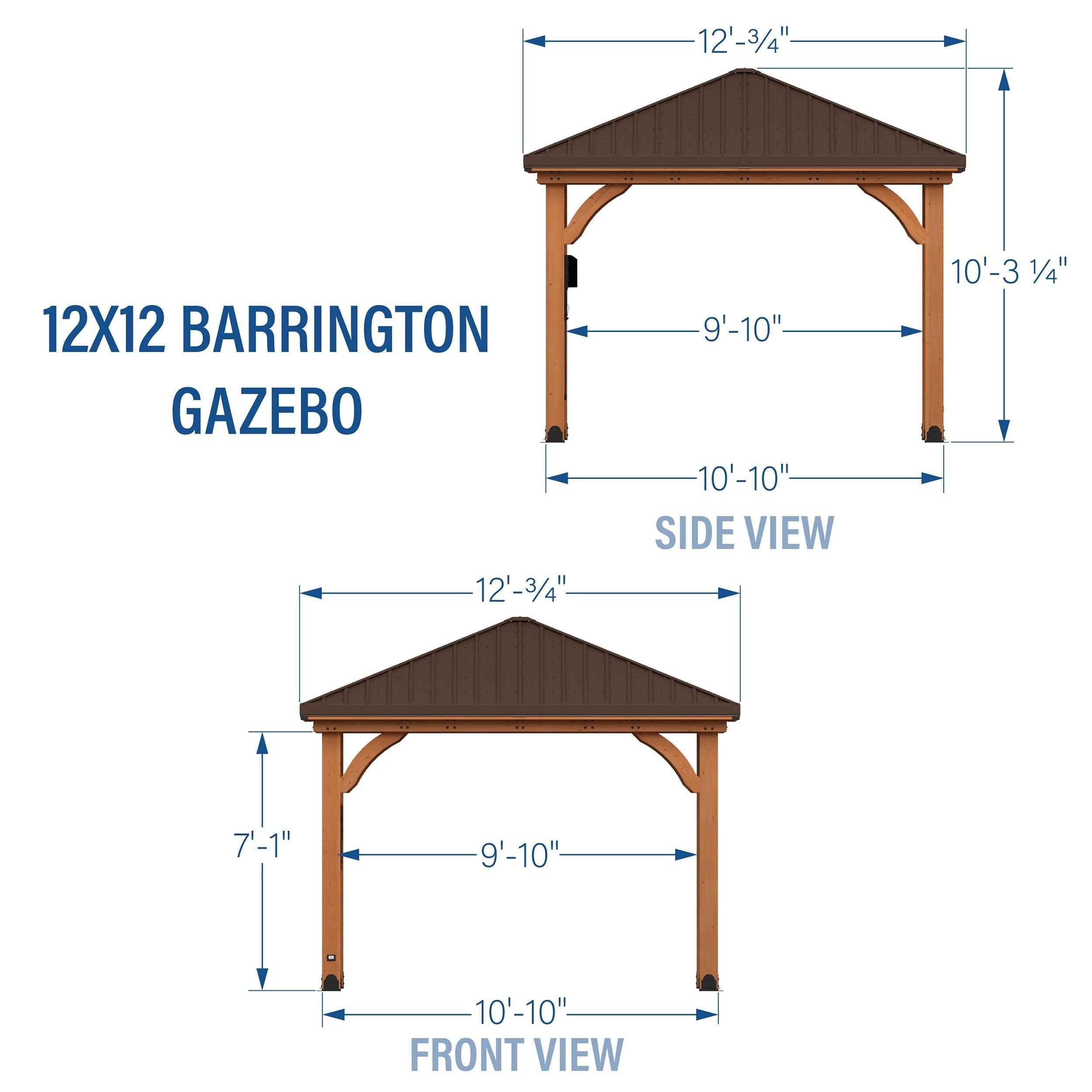 Backyard Discovery 12x12 Barrington Gazebo.