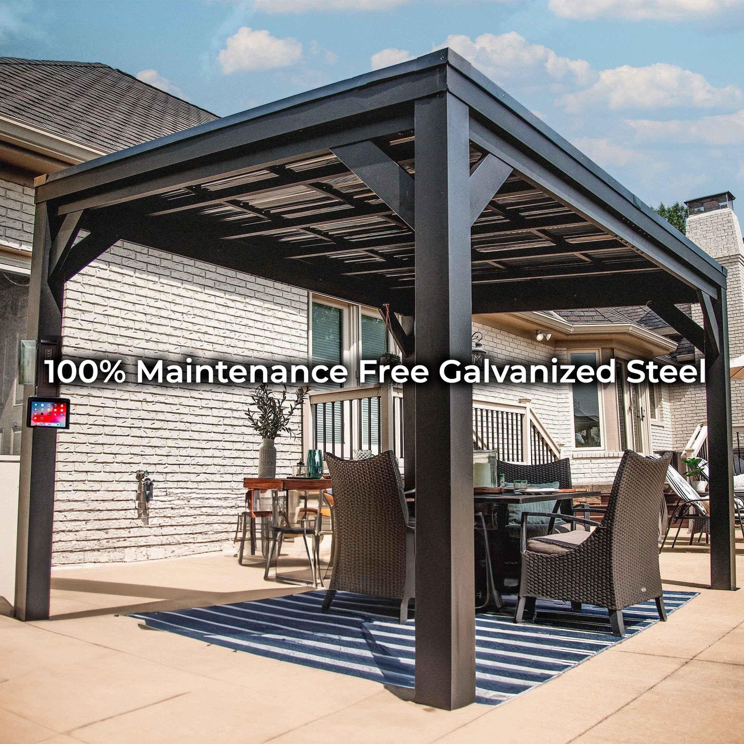 Backyard Discovery 12x9.5 Stonebridge Gazebo.