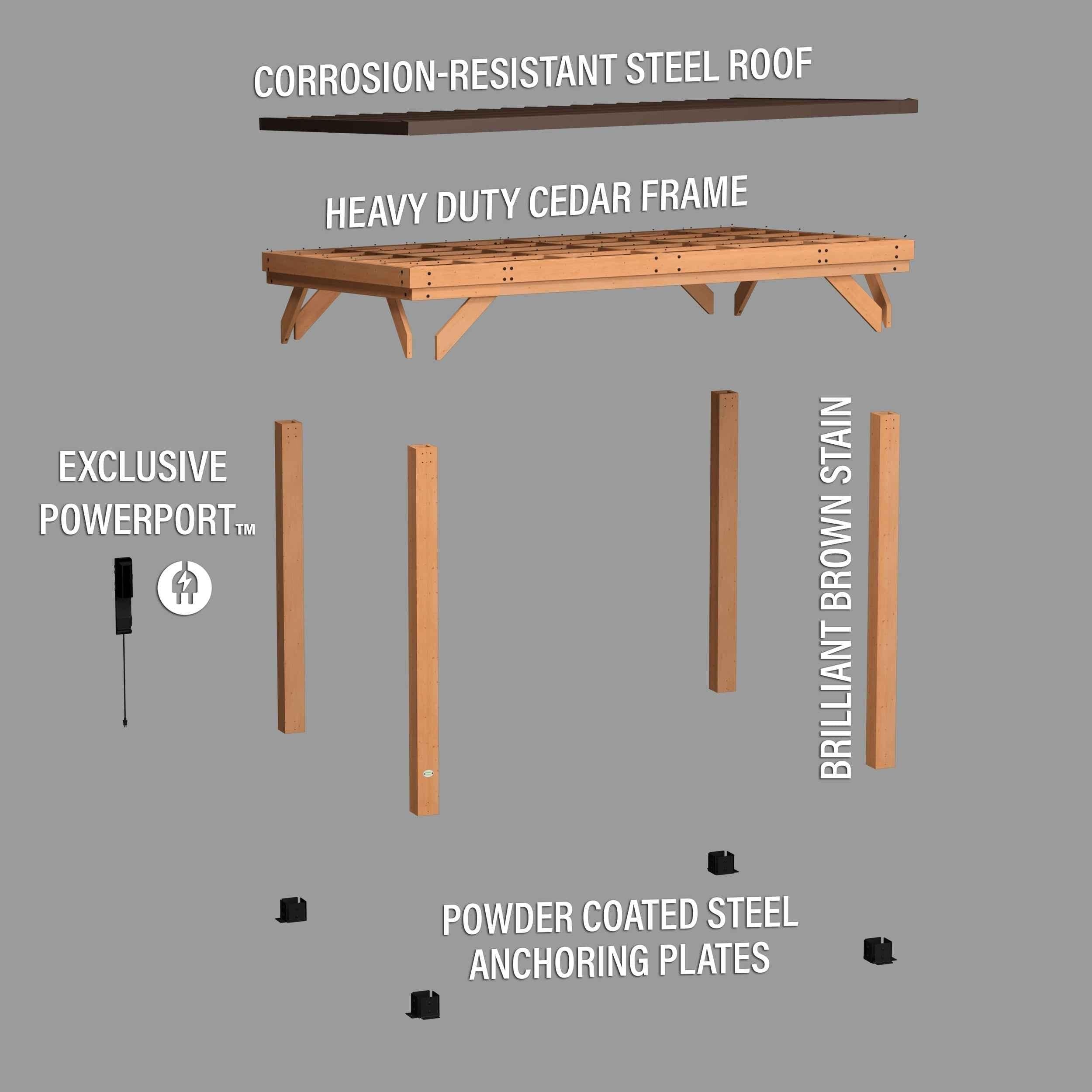 Backyard Discovery 12x9.5 Arcadia Gazebo.