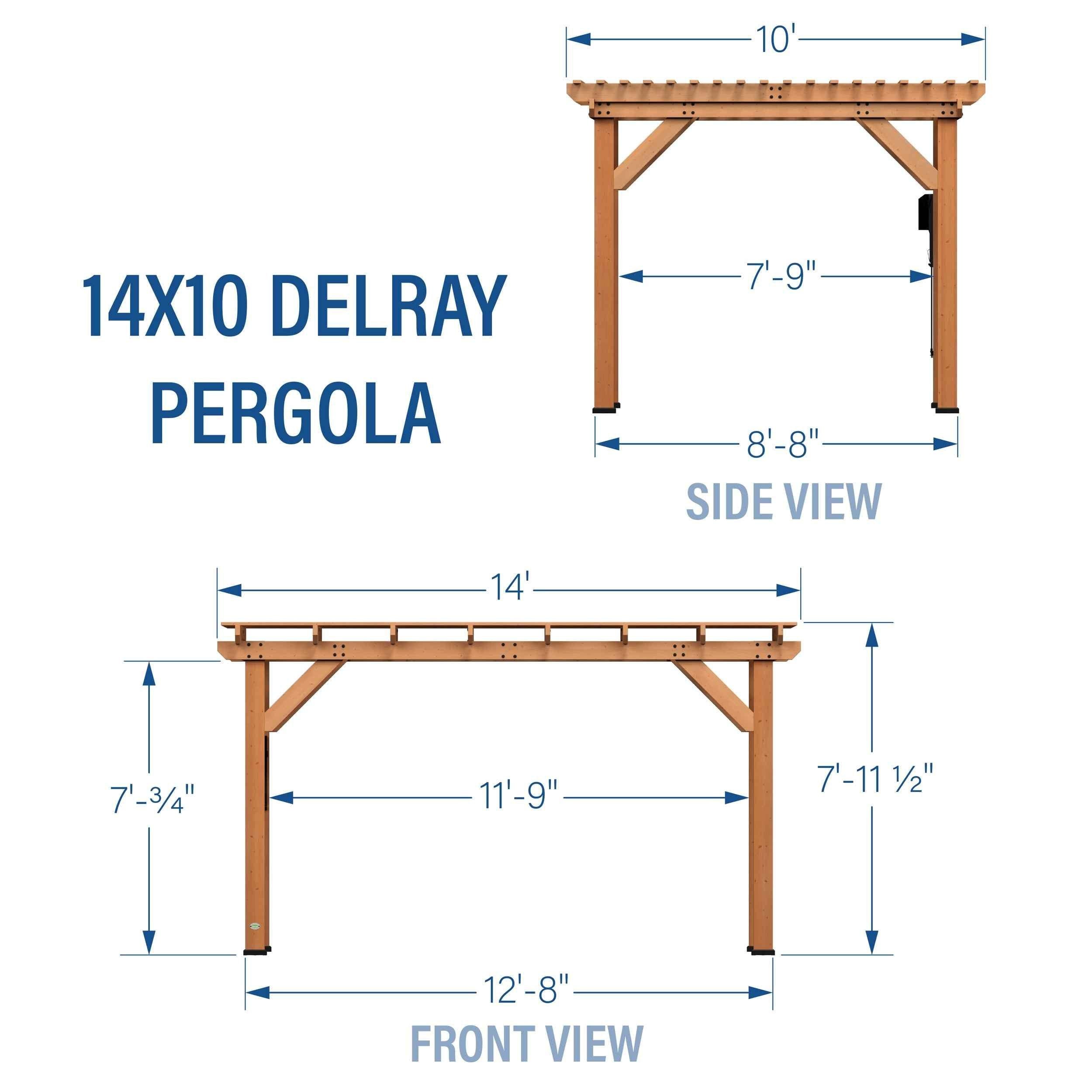 Backyard Discovery 14x10 Delray Pergola.