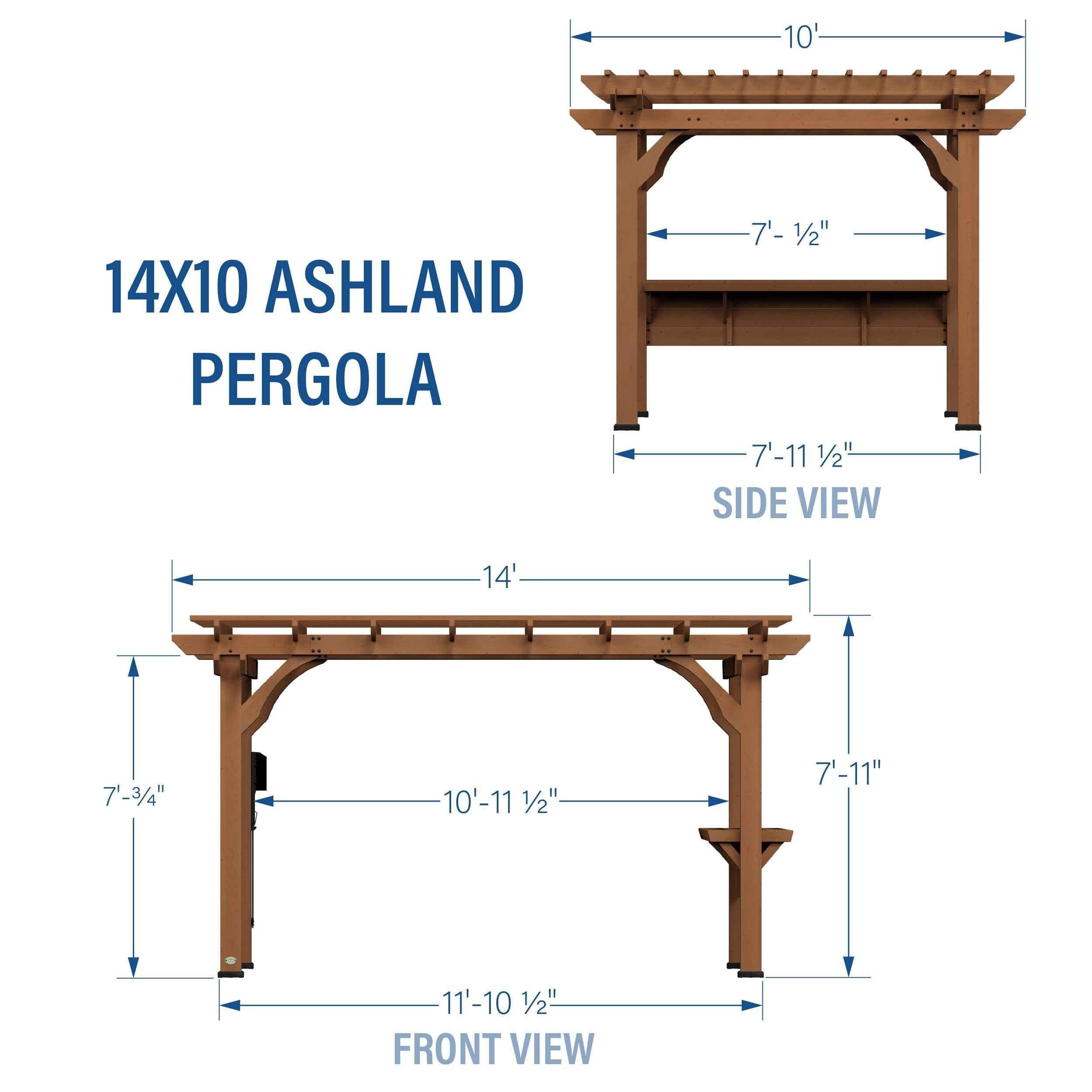 Backyard Discovery 14x10 Ashland Pergola.