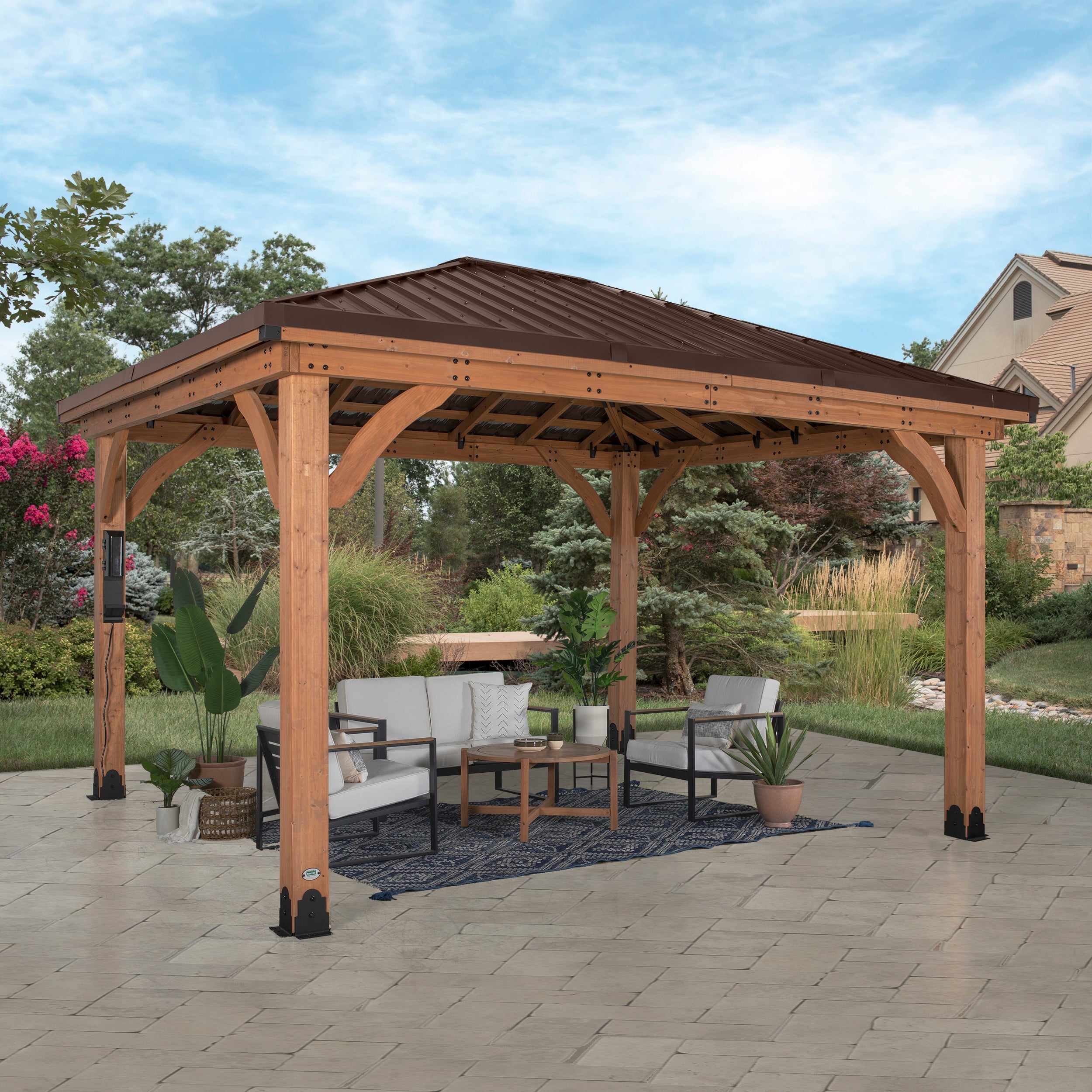 14x10 Barrington Gazebo - Backyard Discovery