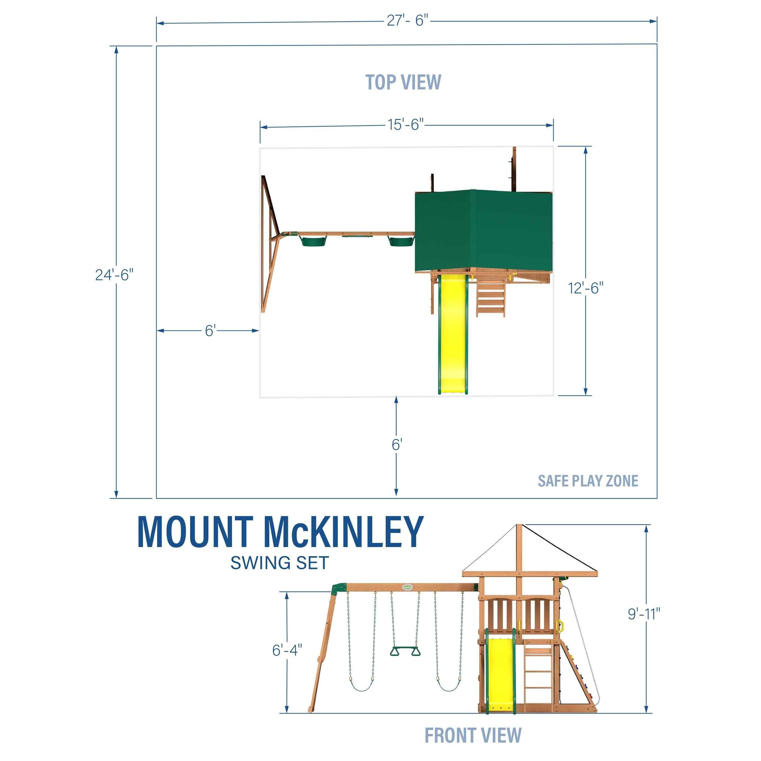 Backyard Discovery Mount McKinley Swing Set.
