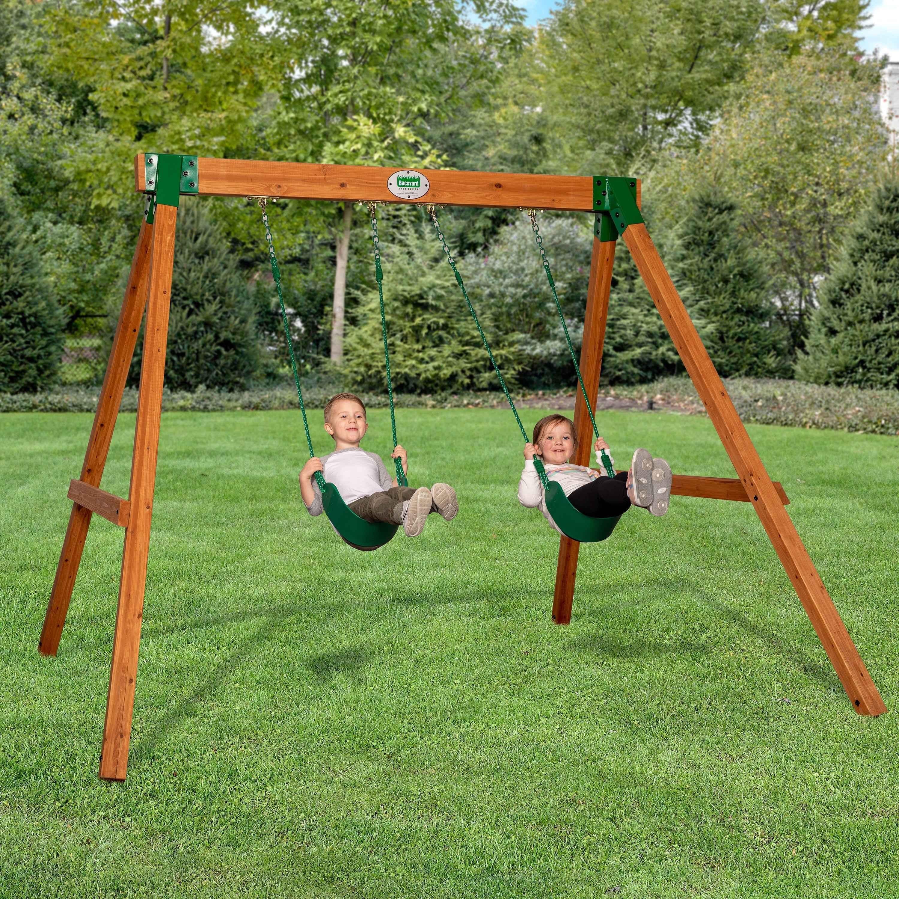 Backyard Discovery Heavy-Duty Durango Swing Set.