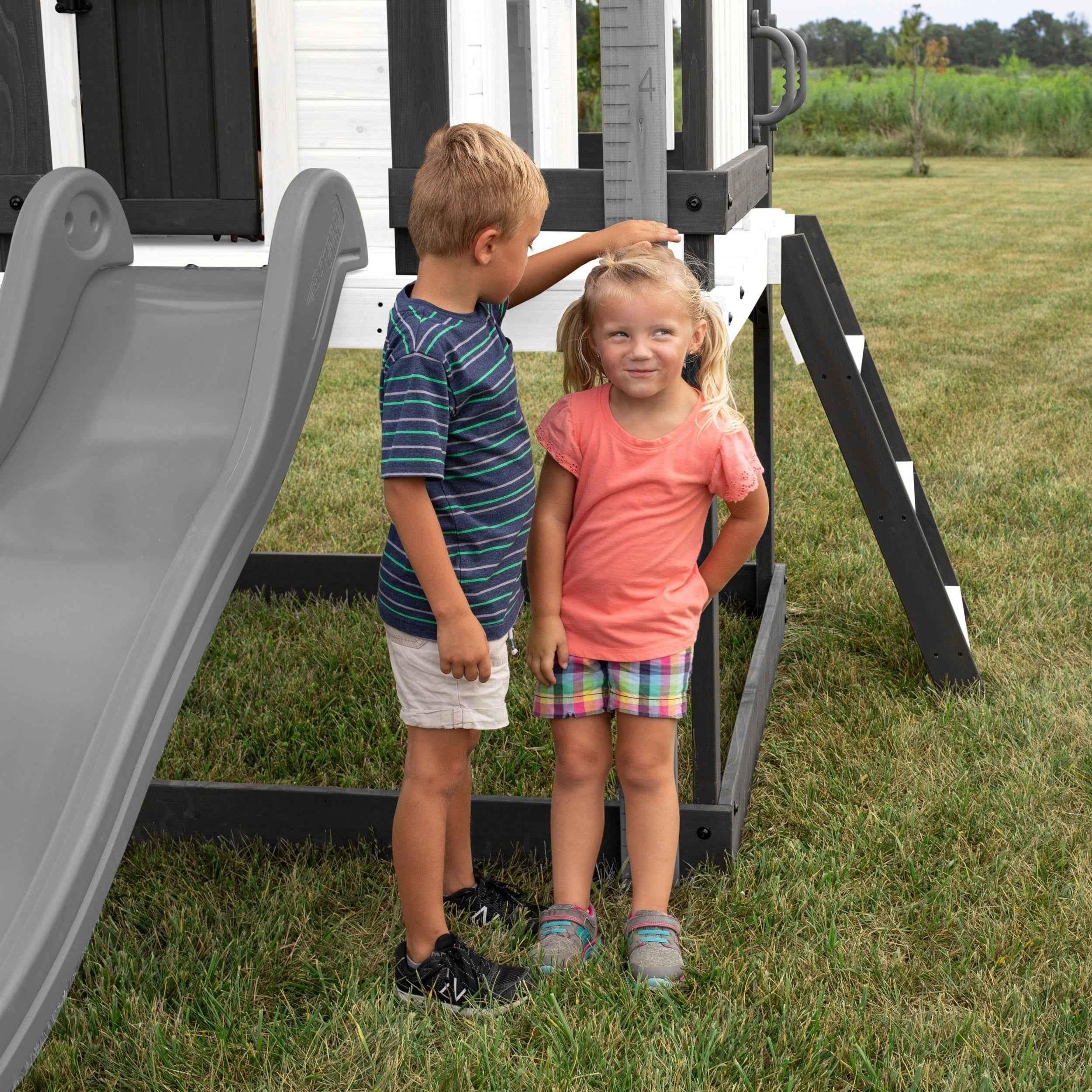 Backyard Discovery Sweetwater Heights Elevated Playhouse.