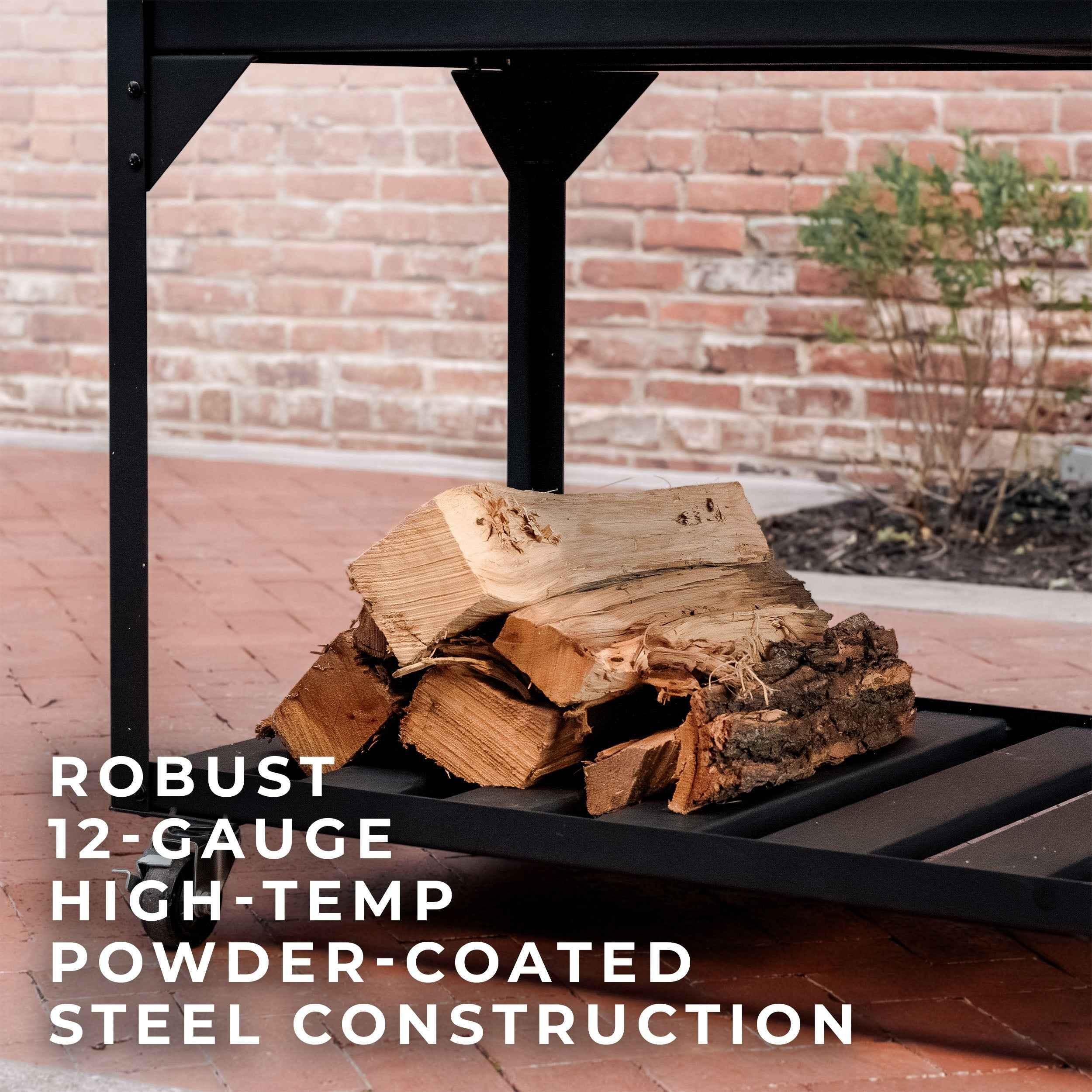 Backyard Discovery Premium Argentine/Santa Maria BBQ Grill with Wood Fire and Charcoal Grill.