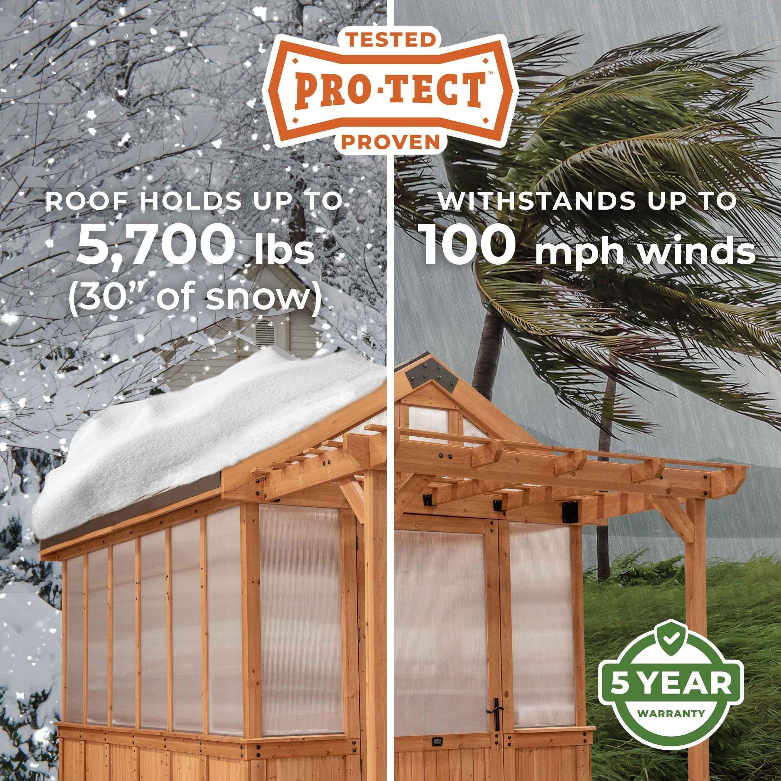 Backyard Discovery 11x7 Bellerose Greenhouse.