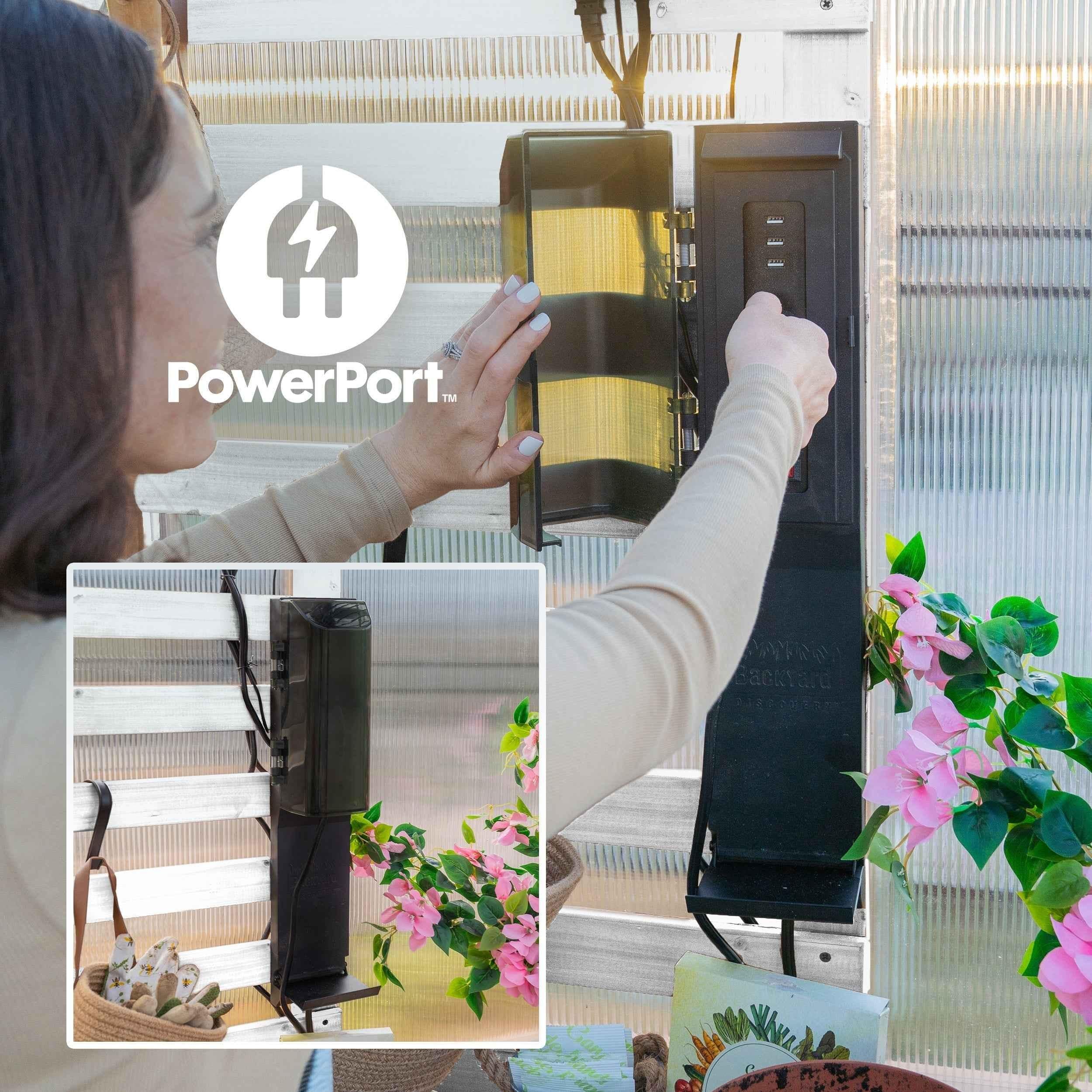 Backyard Discovery 9x6 Willow Greenhouse - Pre-Stained & Sealed White.