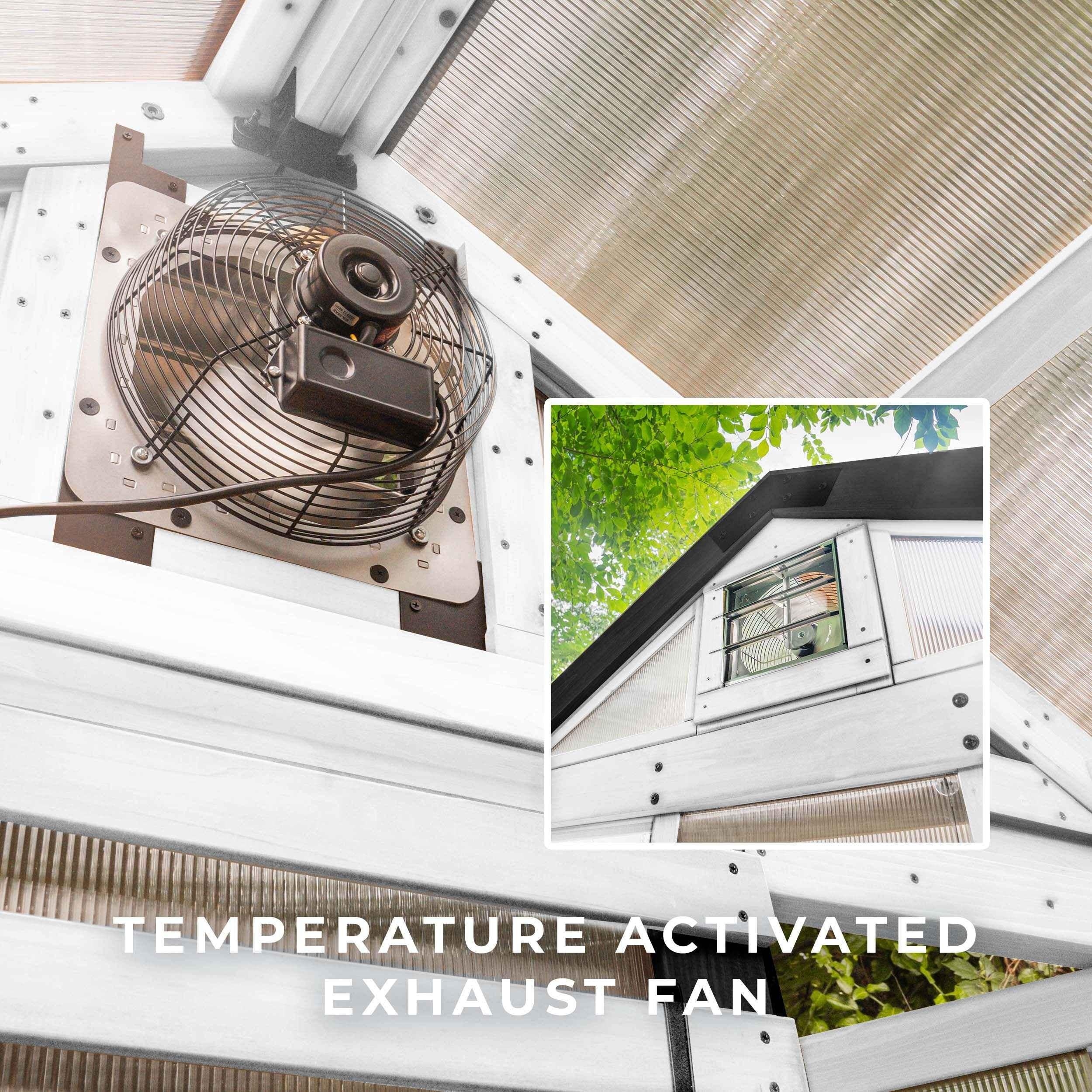 Backyard Discovery 9x6 White Bellerose Greenhouse.