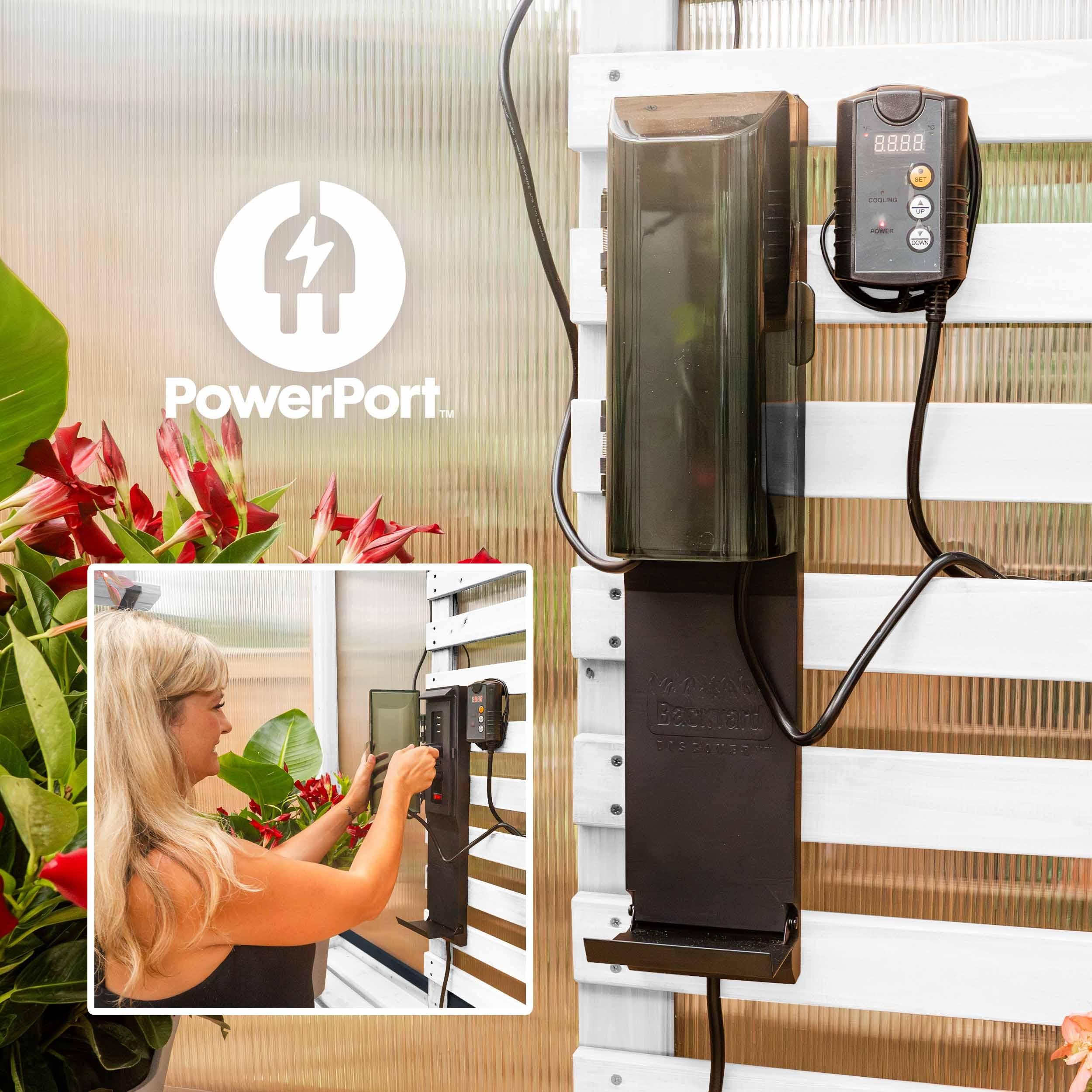 Backyard Discovery 9x6 White Bellerose Greenhouse.