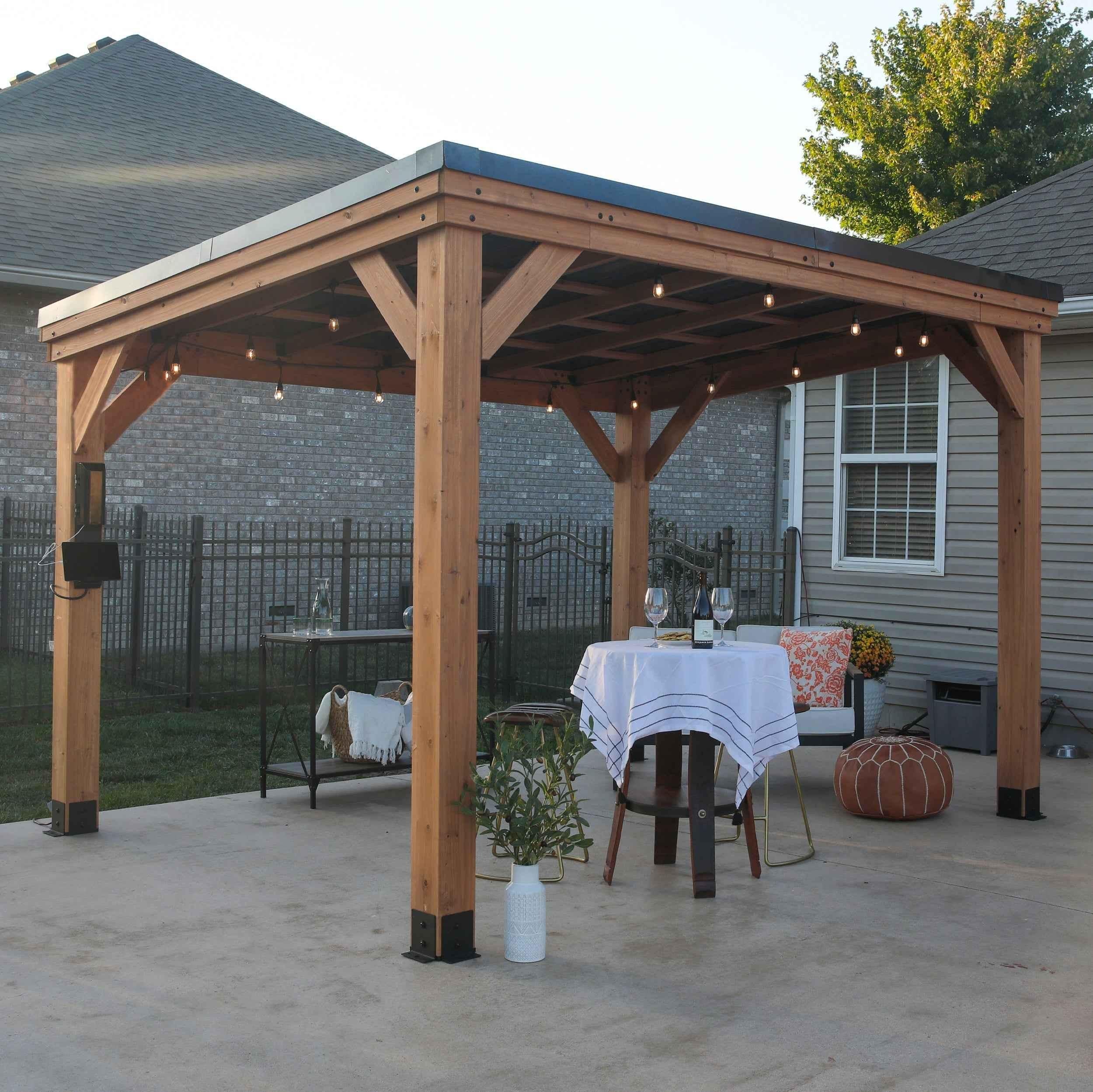 Backyard Discovery 12x9.5 Arcadia Gazebo.