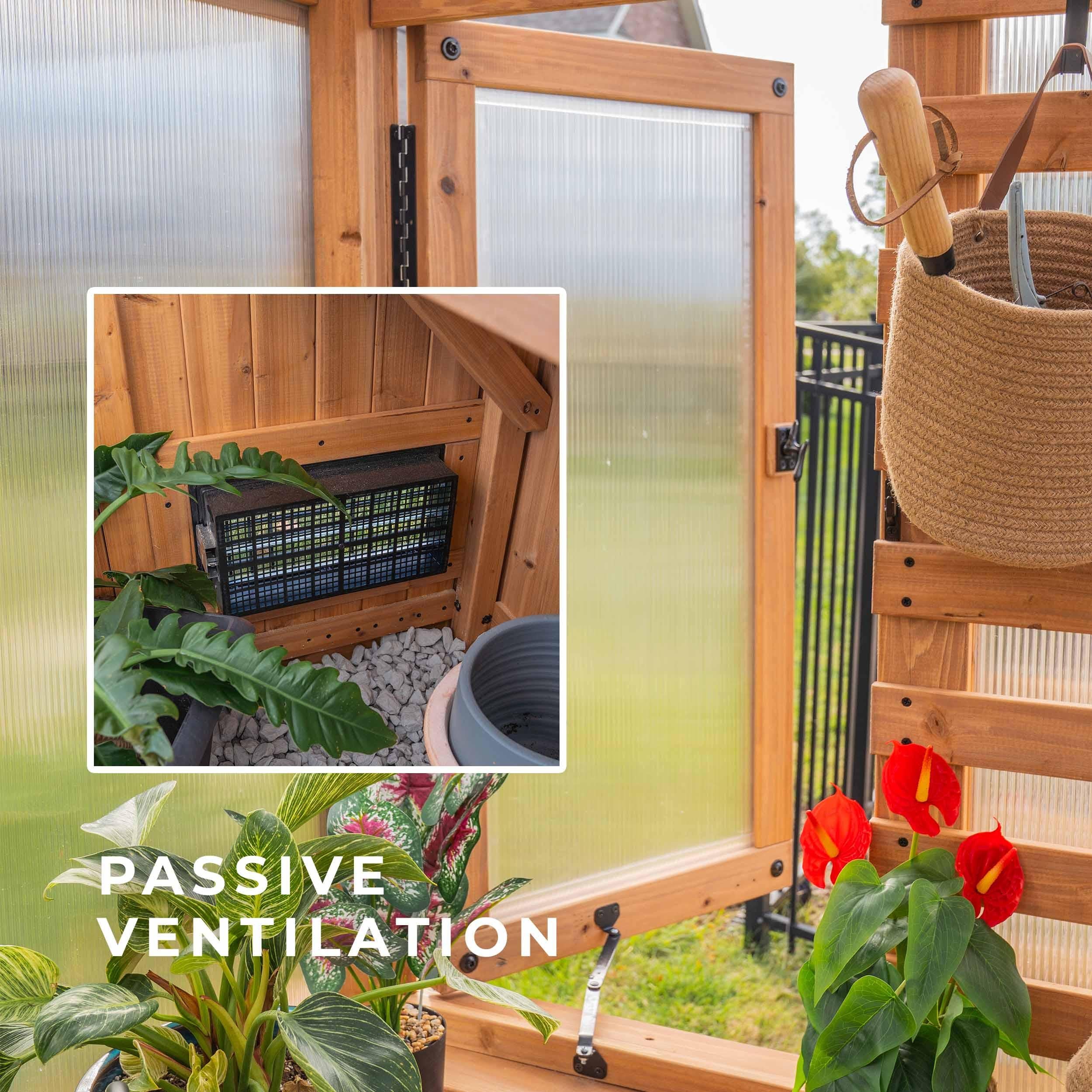 Backyard Discovery 9x6 Willow Greenhouse.