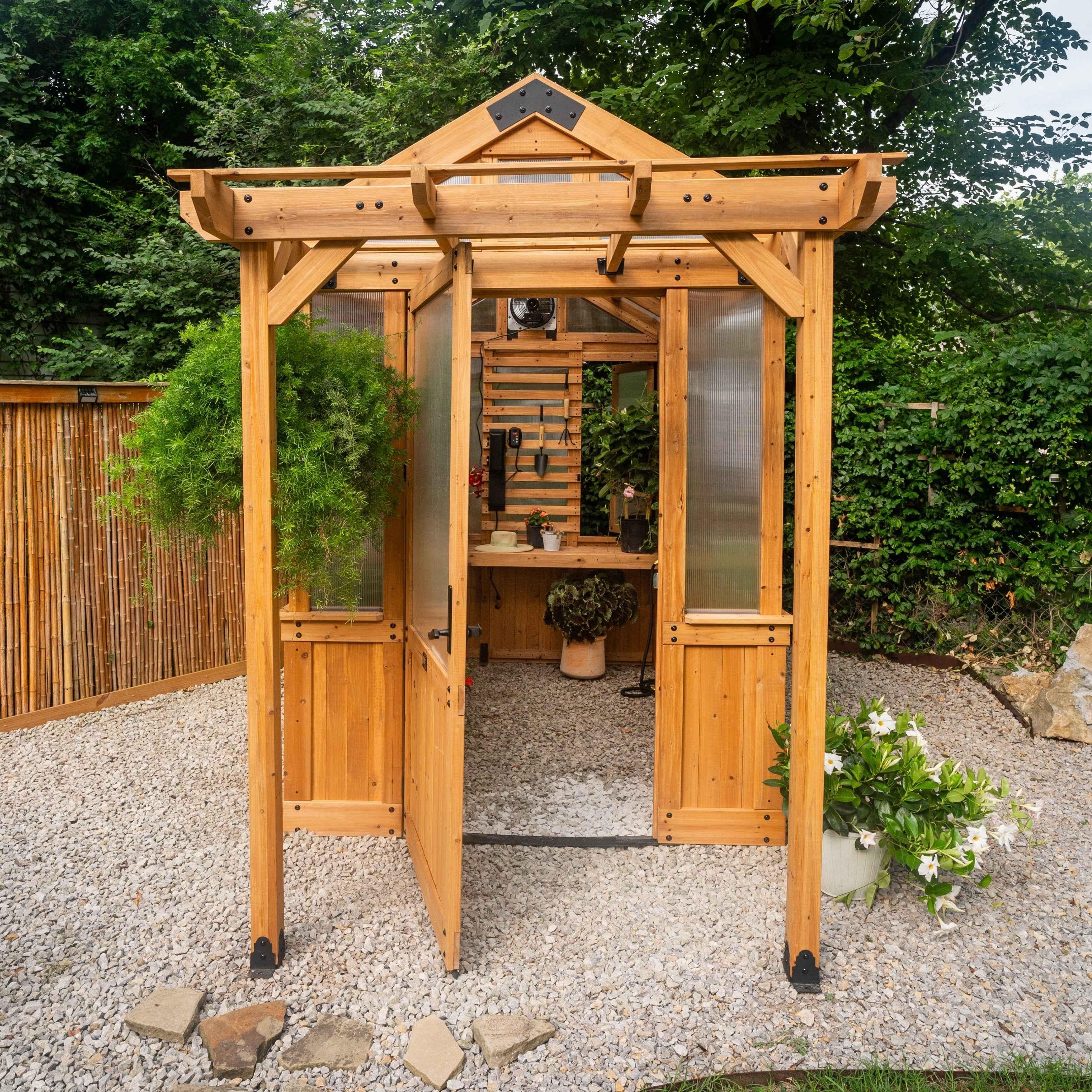 Backyard Discovery 9x6 Bellerose Greenhouse.