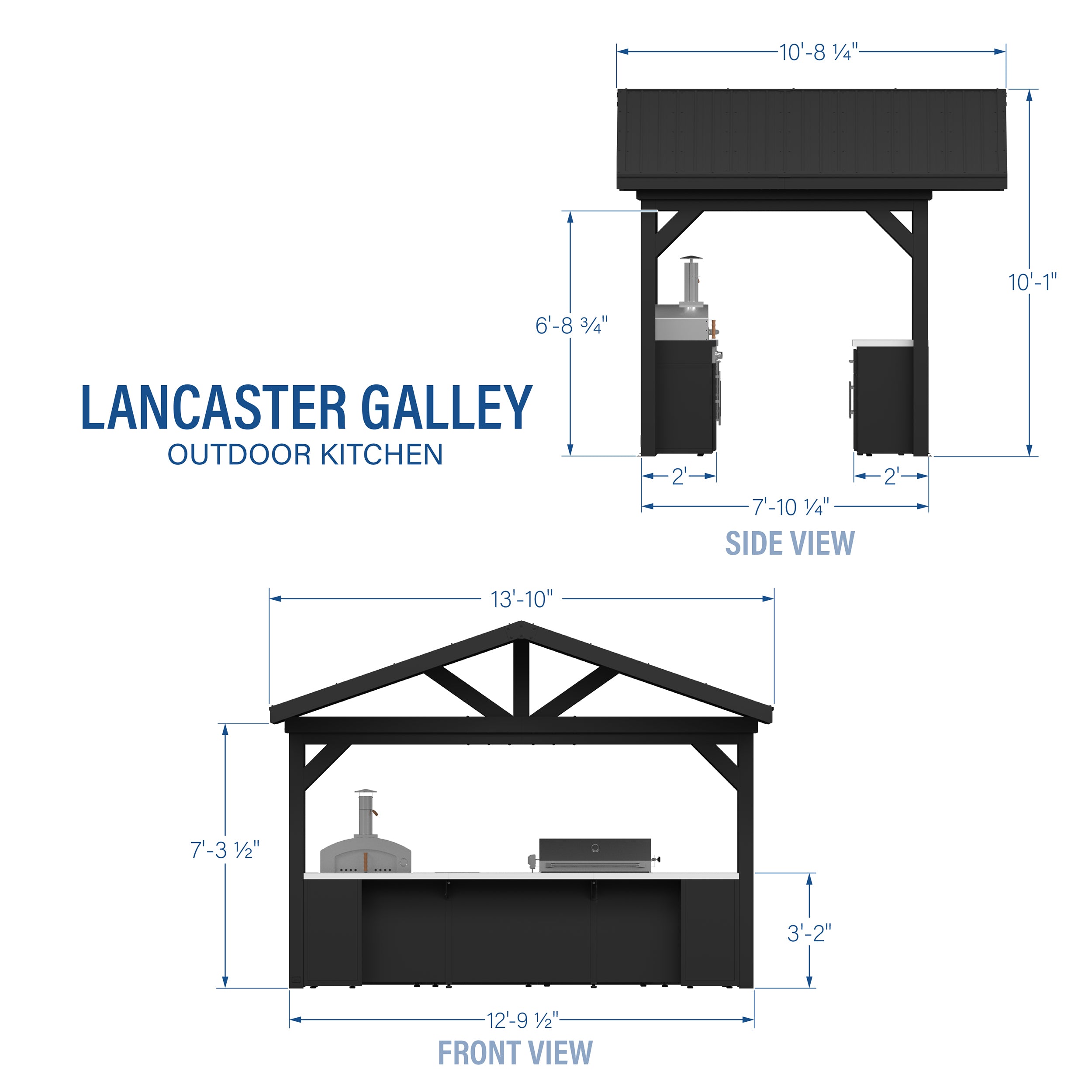Lancaster Galley Imperial Dimensions