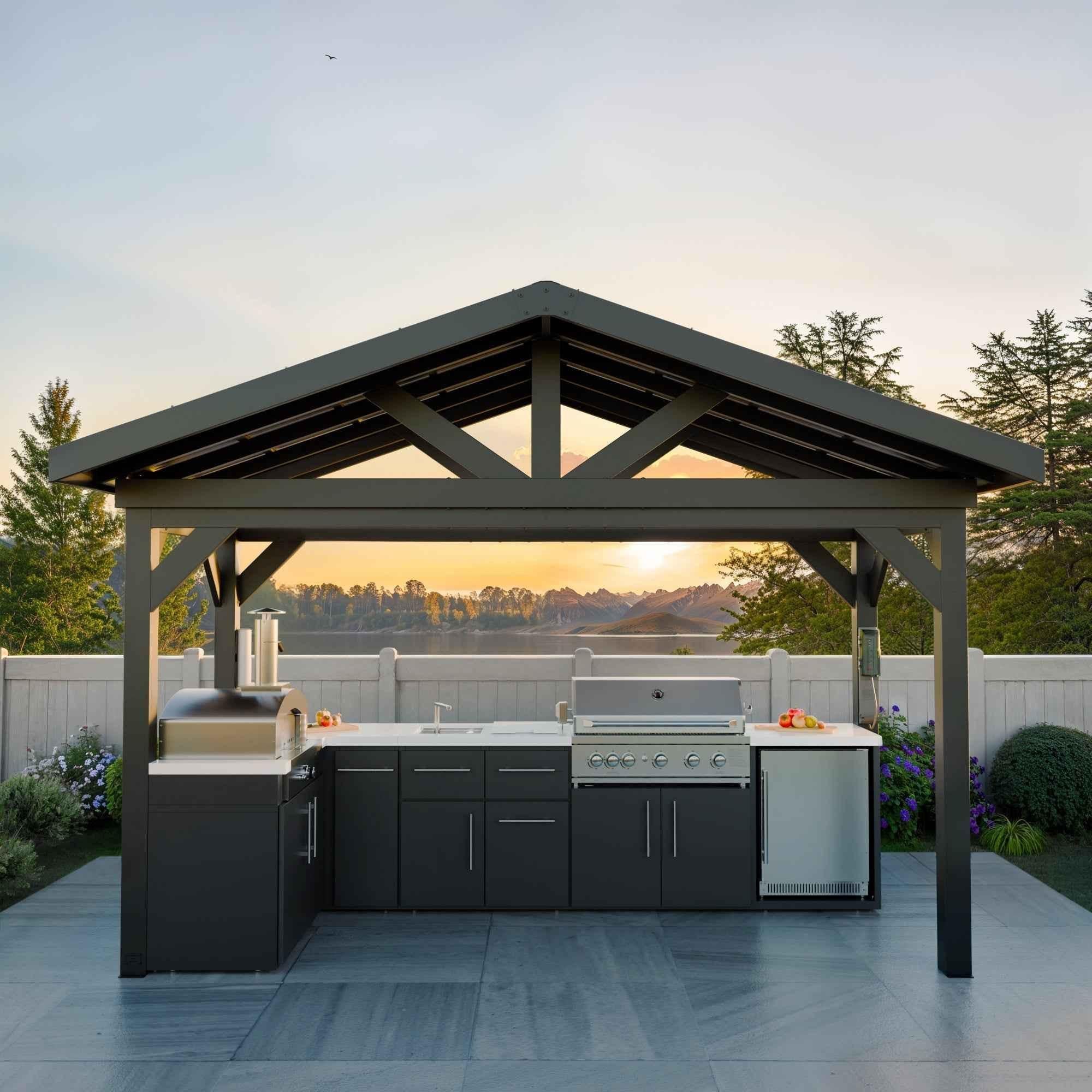 Backyard Discovery Lancaster L-Shape Outdoor Kitchen.