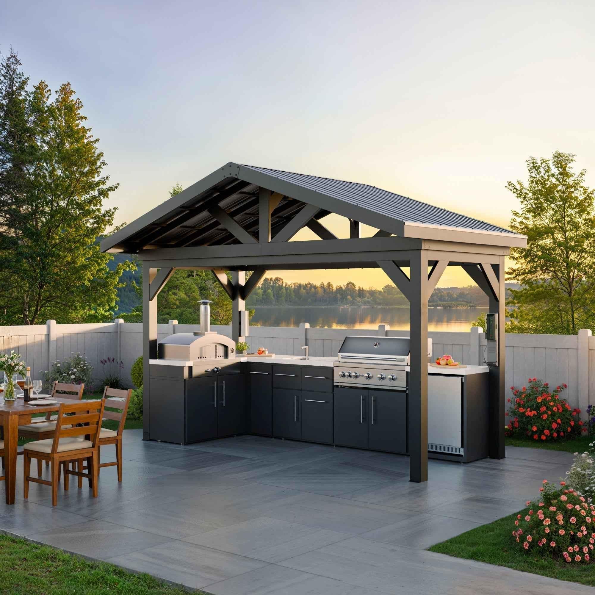 Backyard Discovery Lancaster L-Shape Outdoor Kitchen.