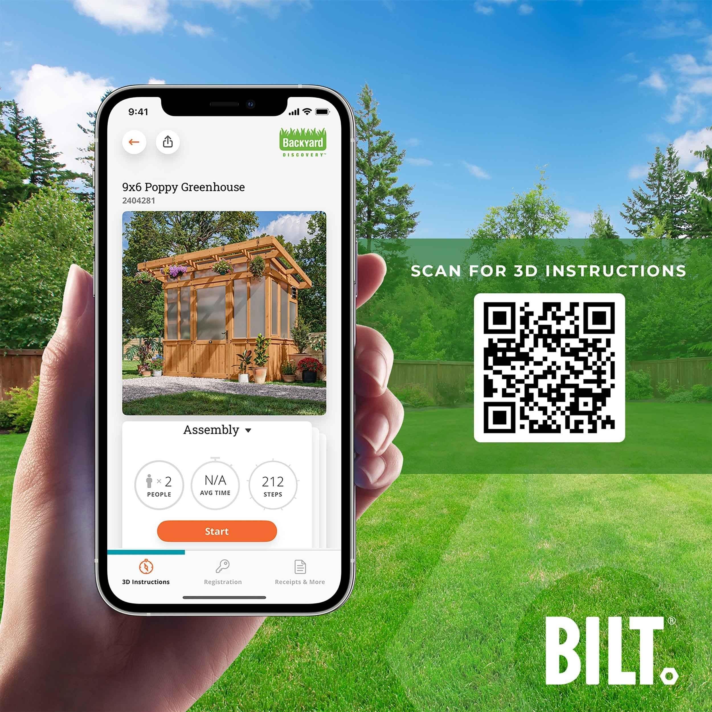 Backyard Discovery 9x6 Poppy Greenhouse.