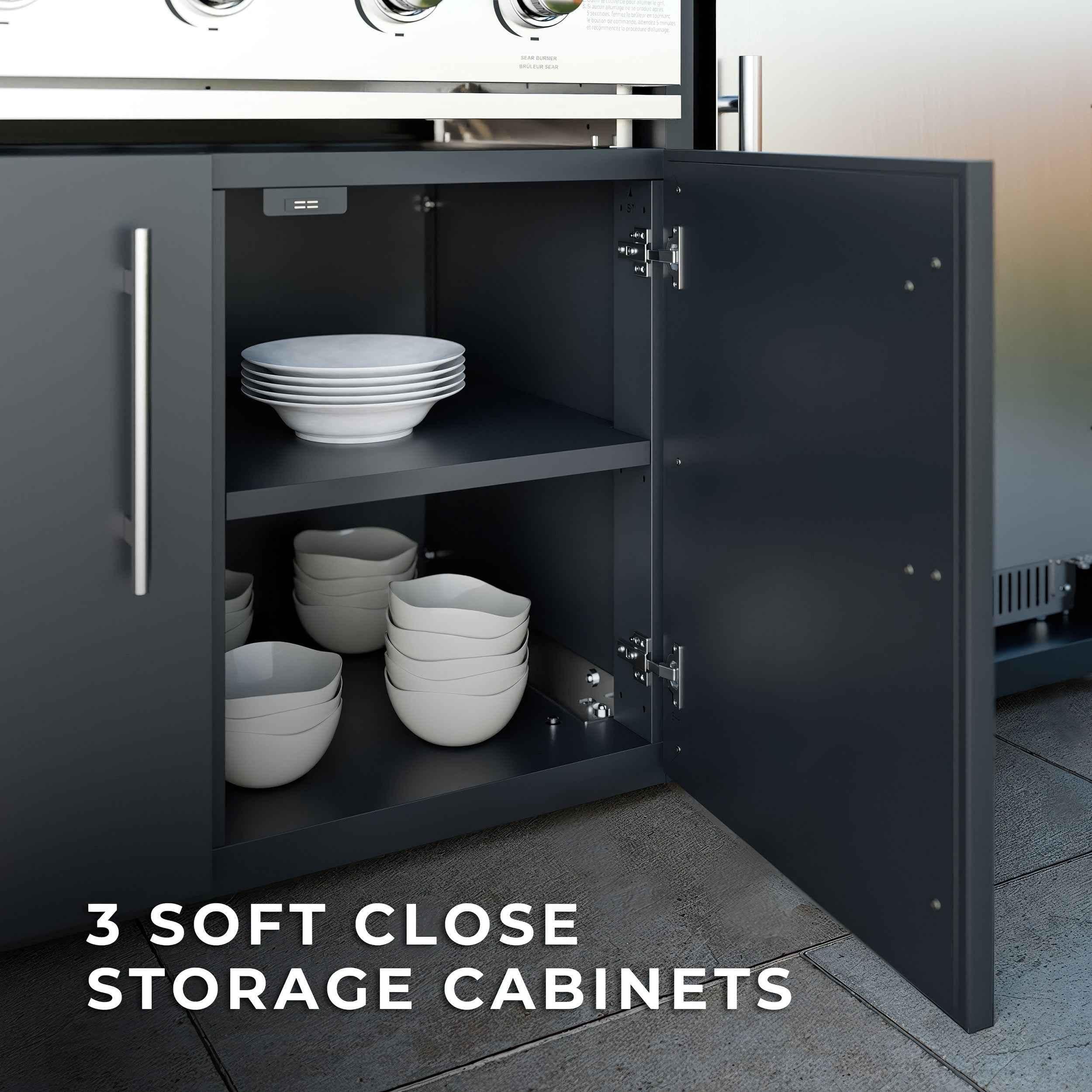 Backyard Discovery Emory 9' Galvanized Steel Outdoor Kitchen Island.