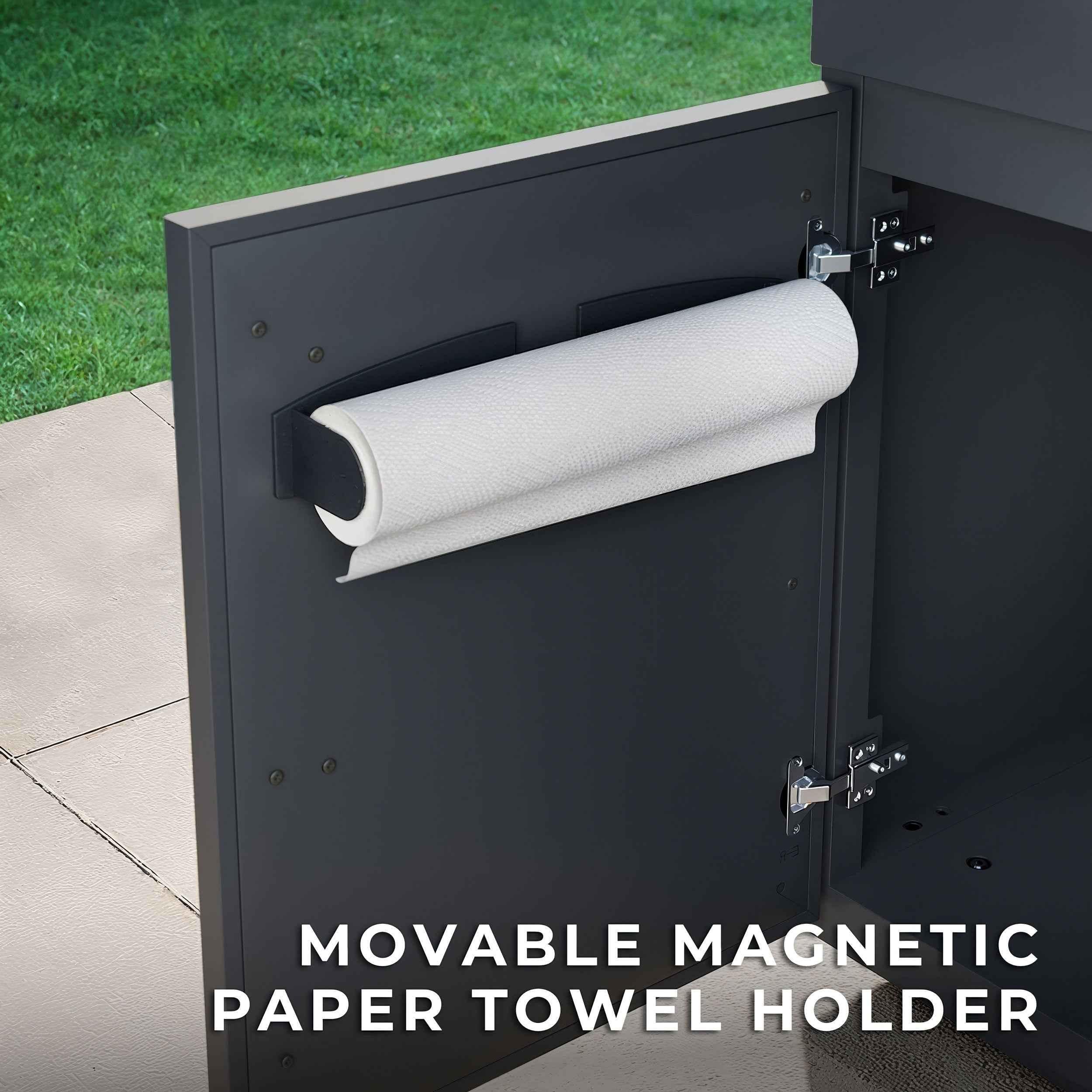 Backyard Discovery Emory 9' Galvanized Steel Outdoor Kitchen Island.