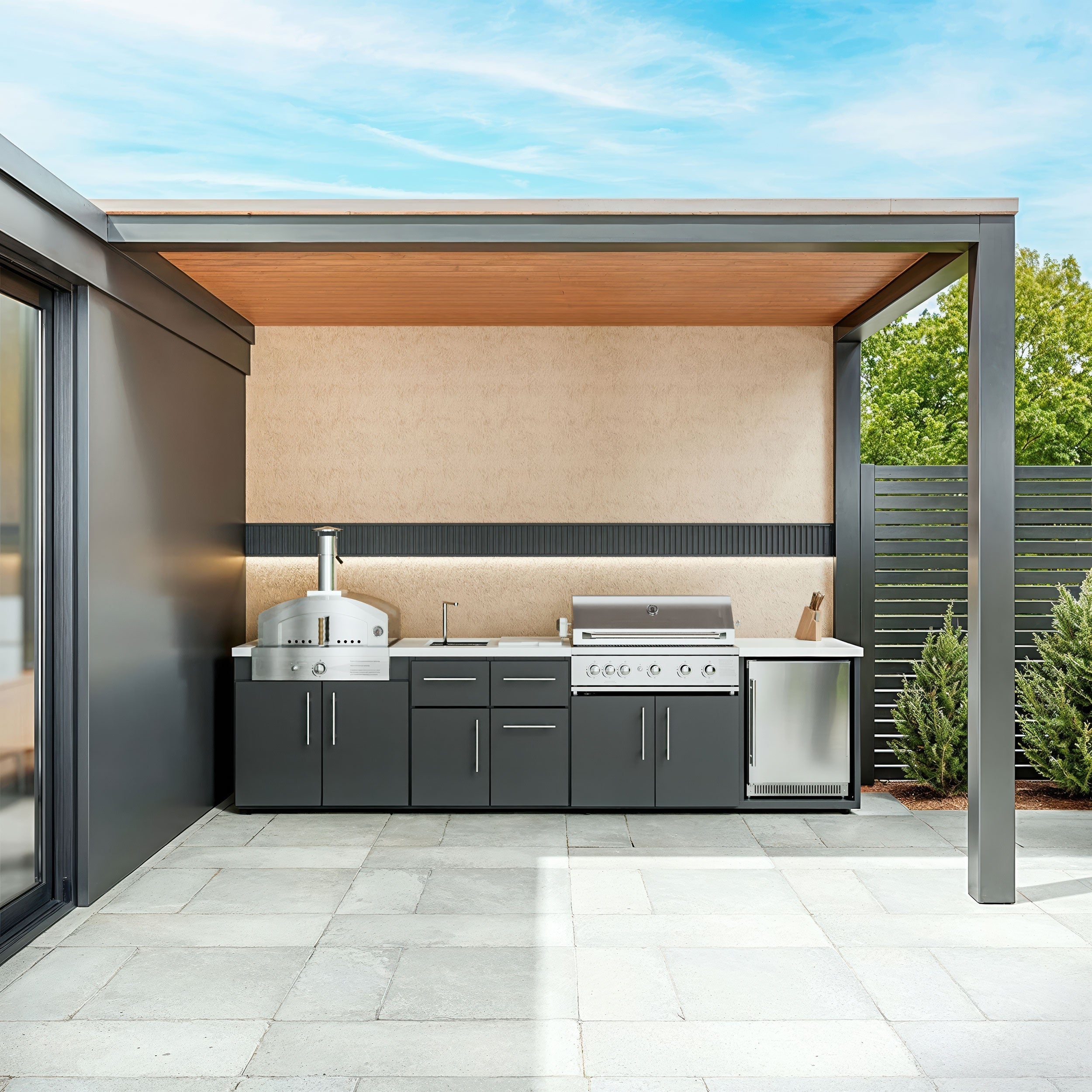 Emory 12' Galvanized Steel Outdoor Kitchen