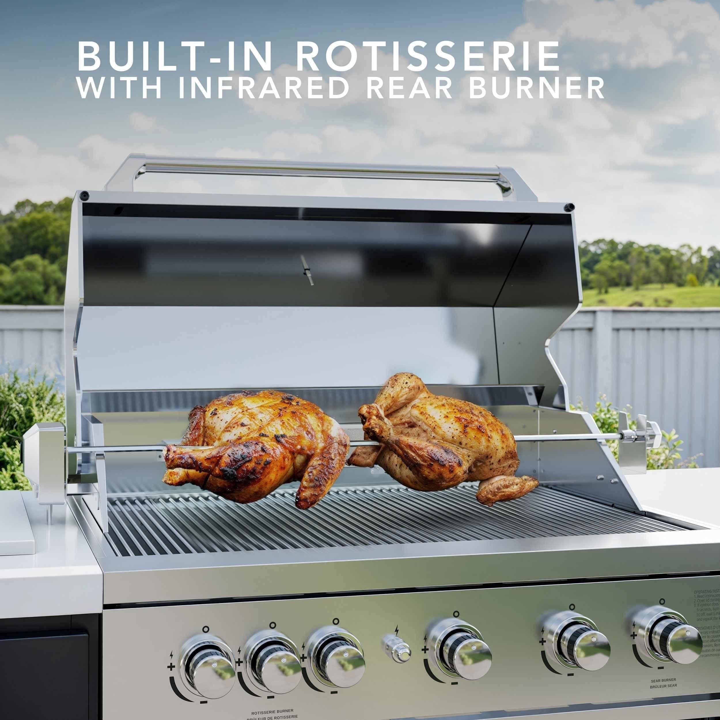 Backyard Discovery Emory 12' Galvanized Steel Outdoor Kitchen Island.