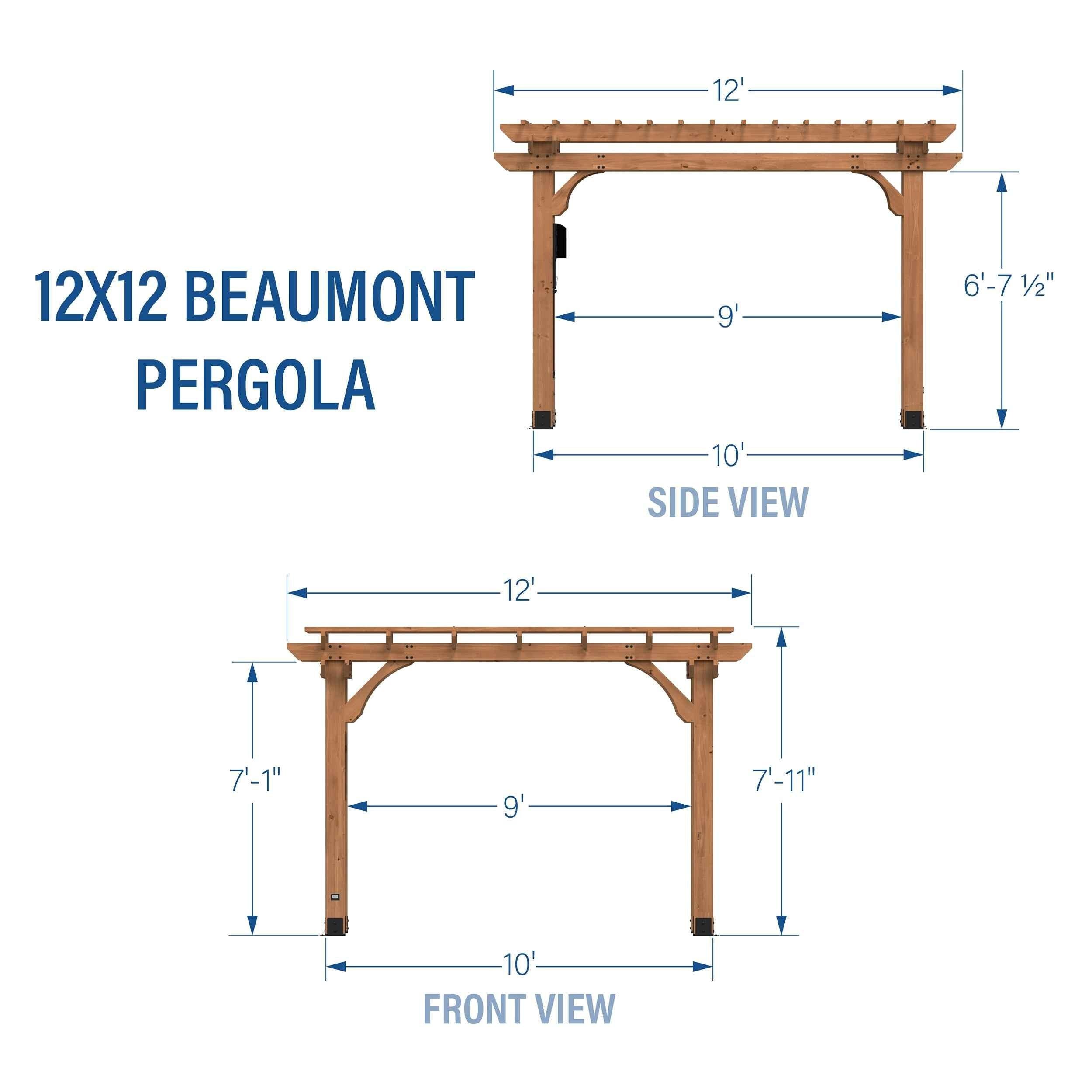 Backyard Discovery 12x12 Beaumont Pergola.