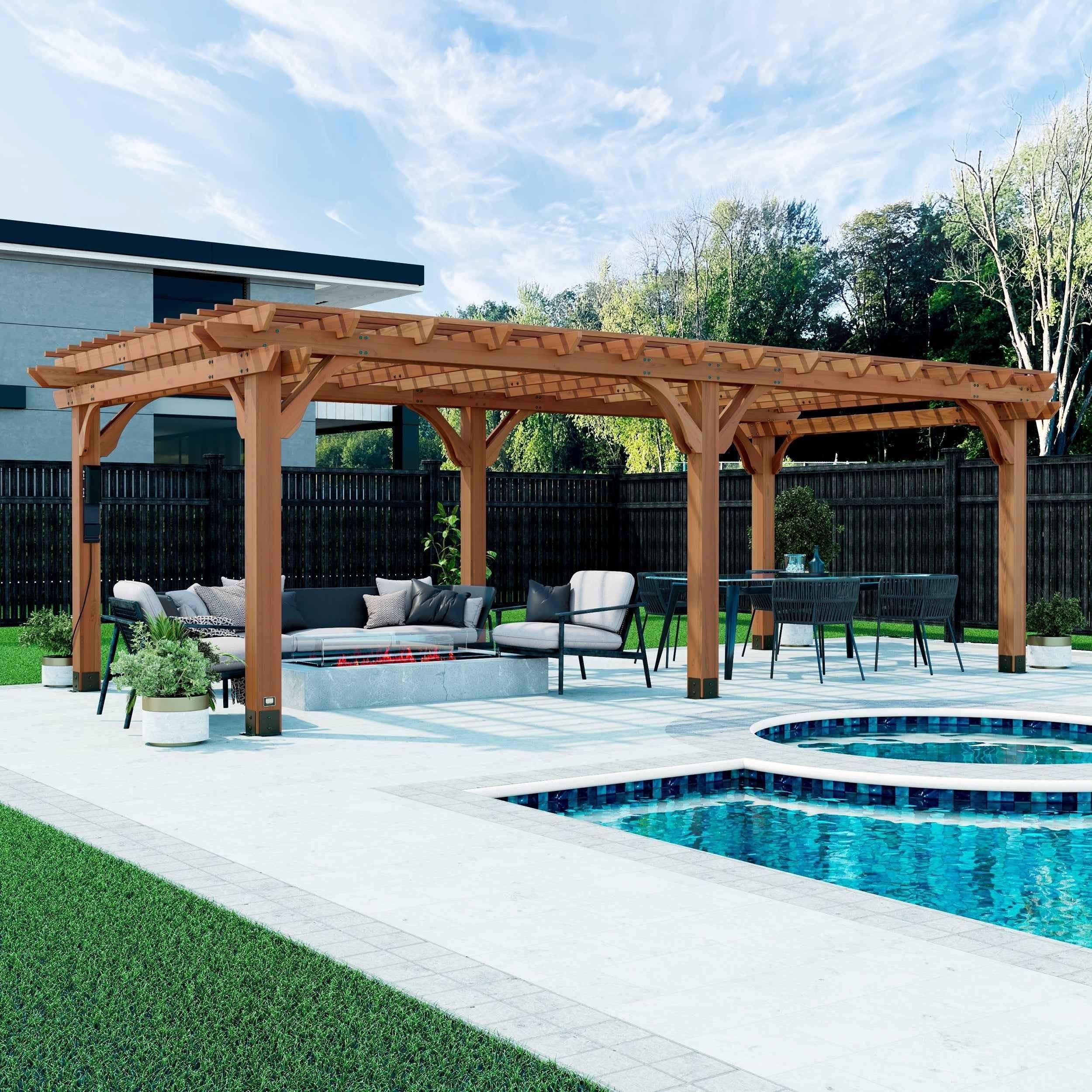 Backyard Discovery 24x12 Beaumont Pergola.