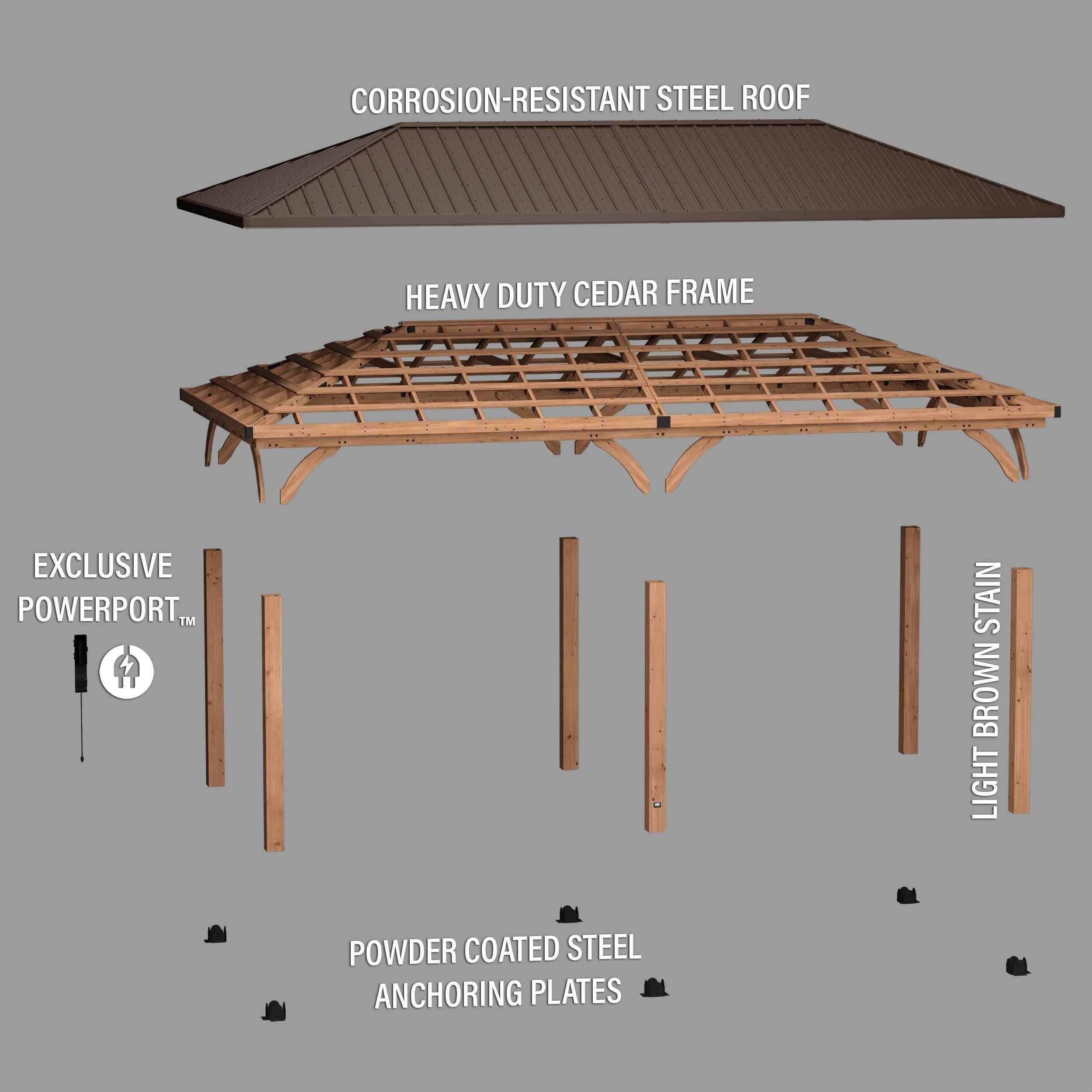 Backyard Discovery 24x12 Barrington Carport/Gazebo.
