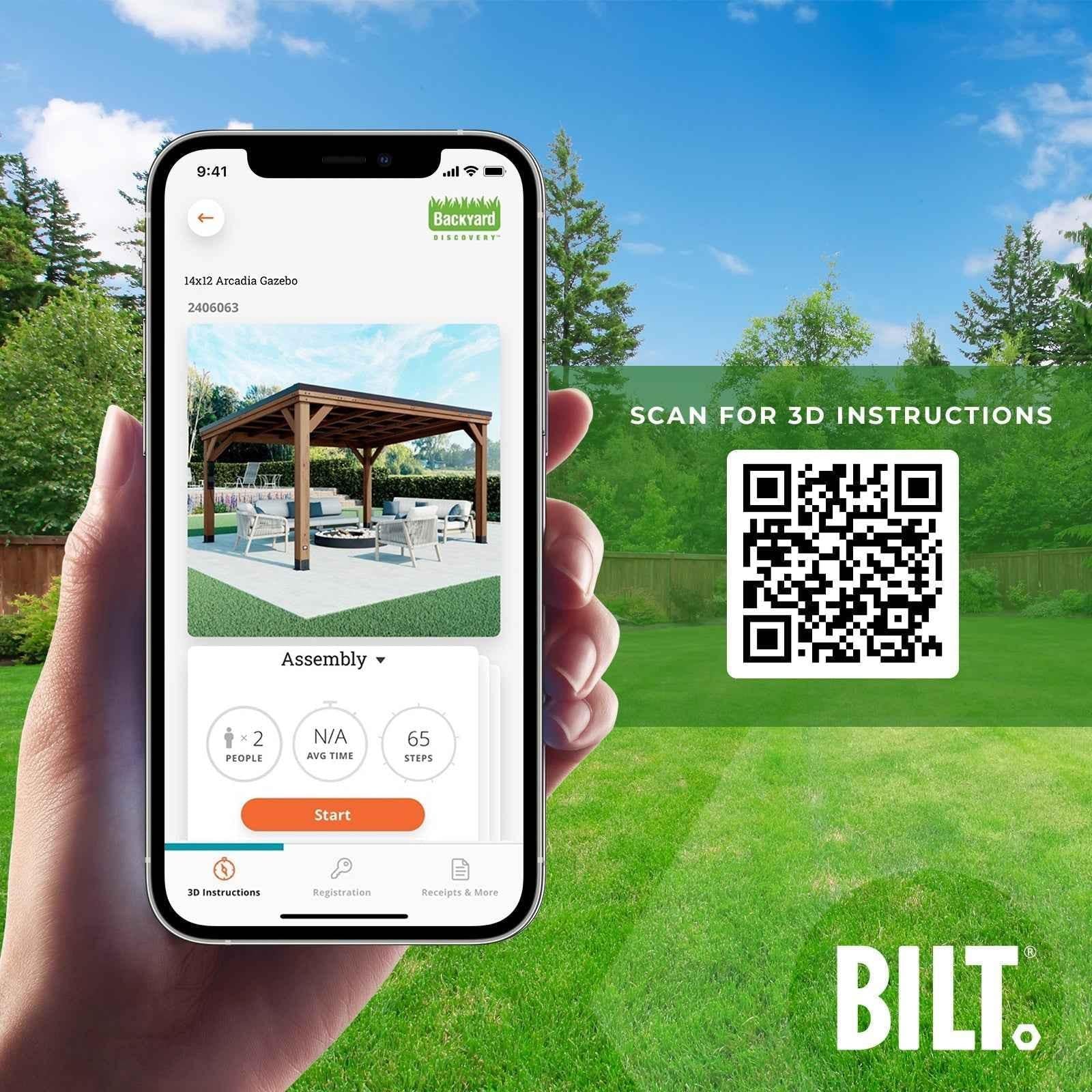 Backyard Discovery 14x12 Arcadia Gazebo.