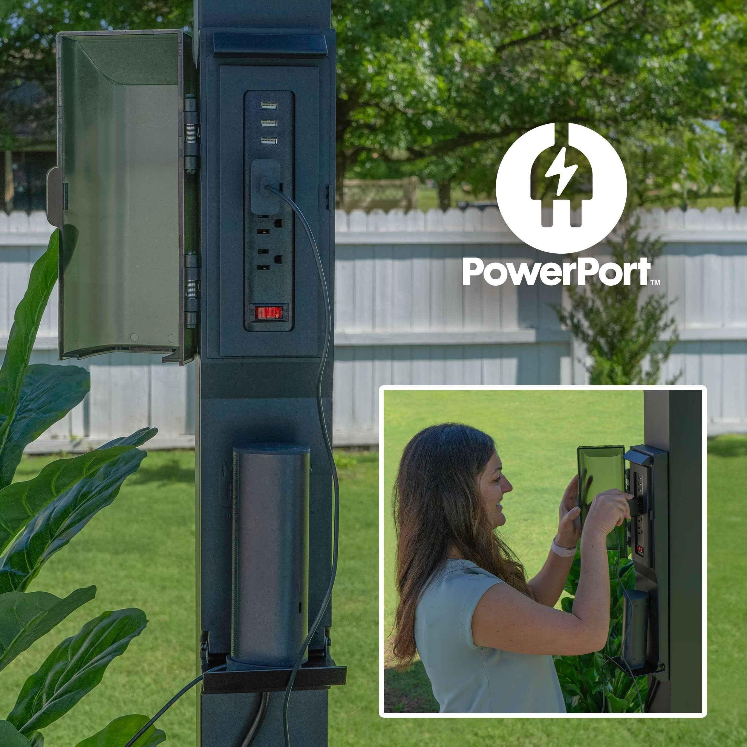 Backyard Discovery 12x10 Sarasota Steel Louvered Pergola.