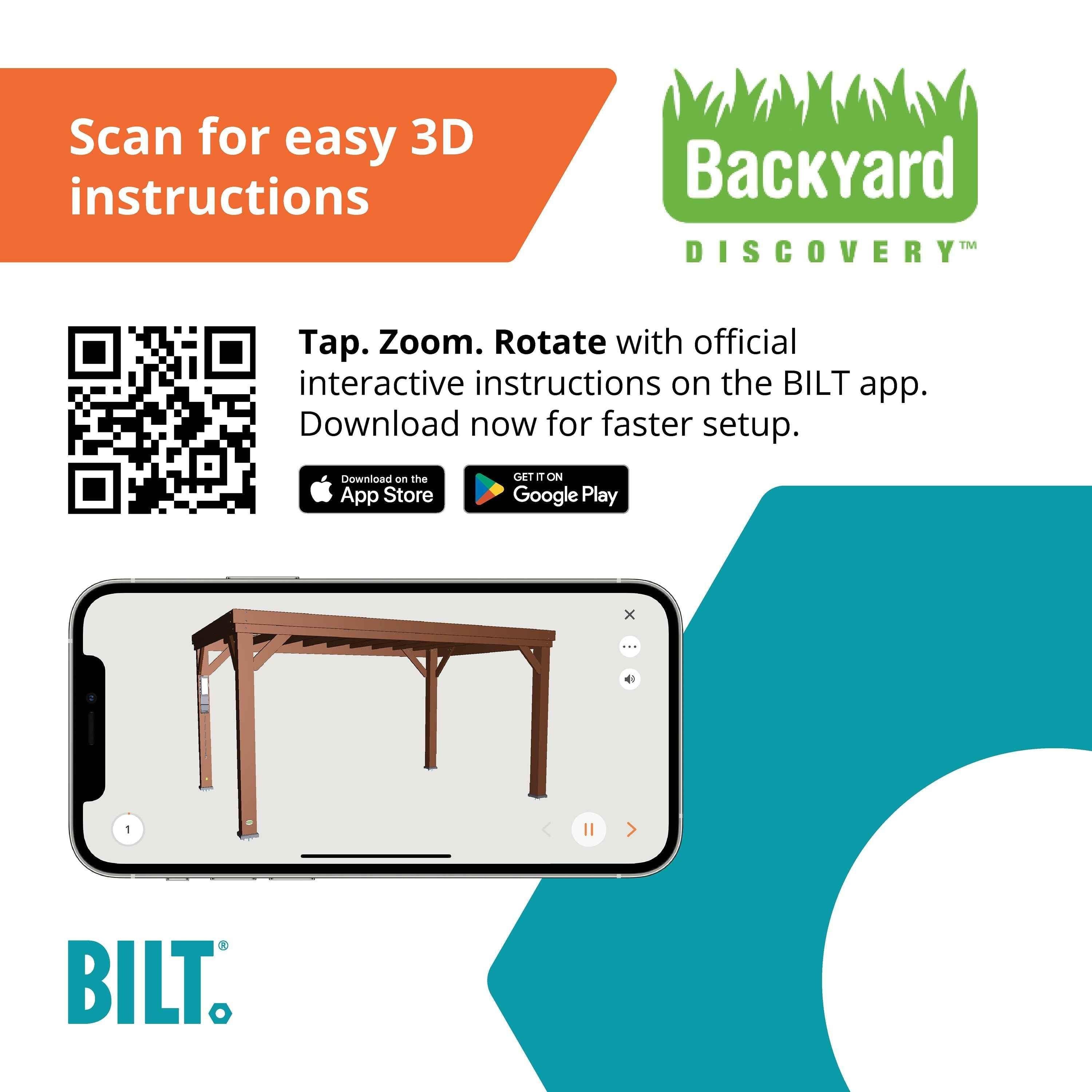 Backyard Discovery 14x10 Brockton Pergola.