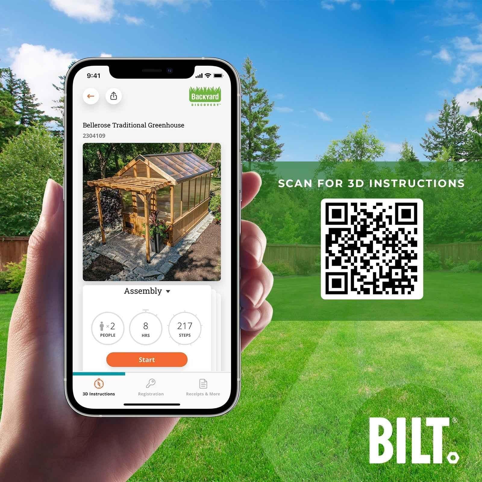 Backyard Discovery 11x7 Bellerose Greenhouse.