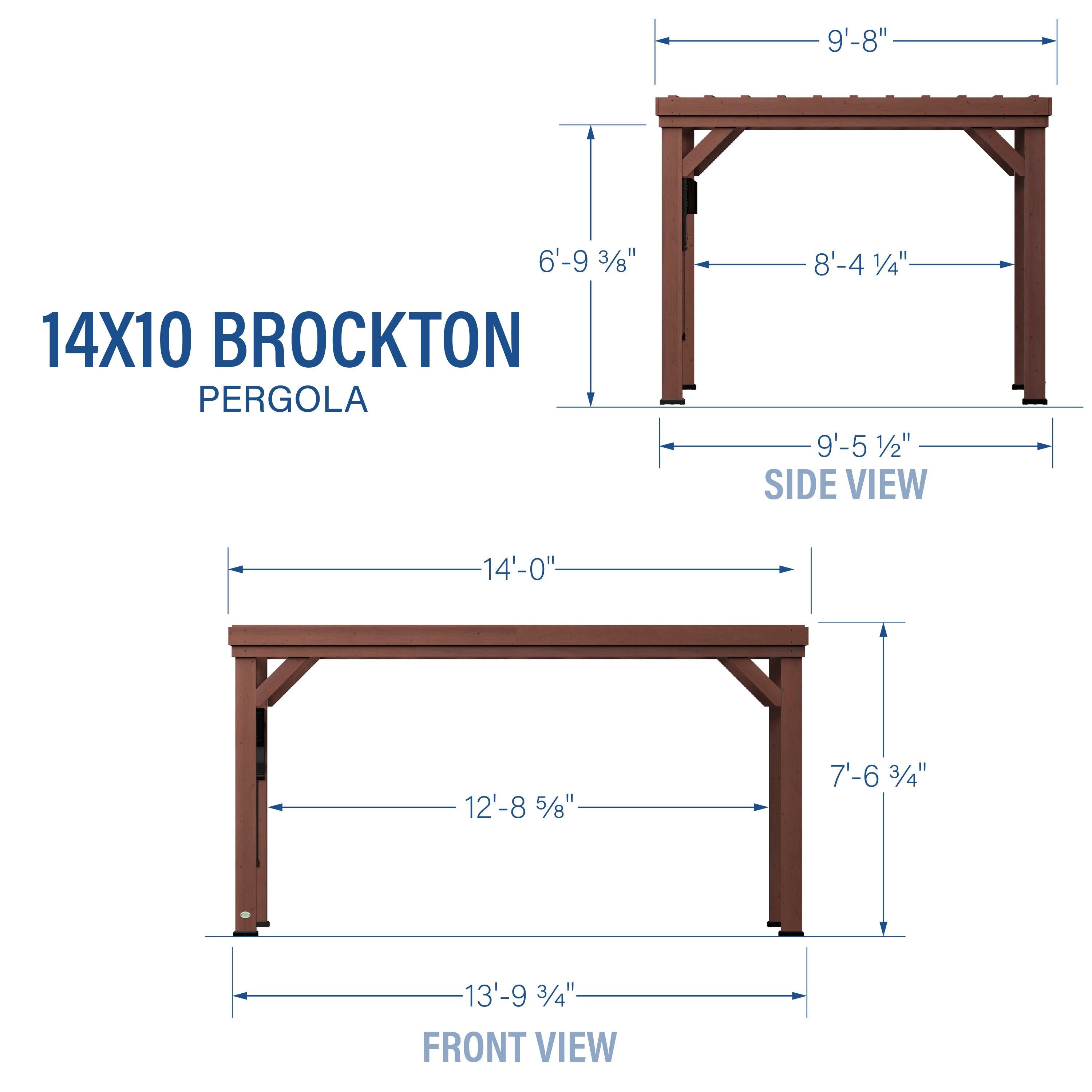 Backyard Discovery 14x10 Brockton Pergola.