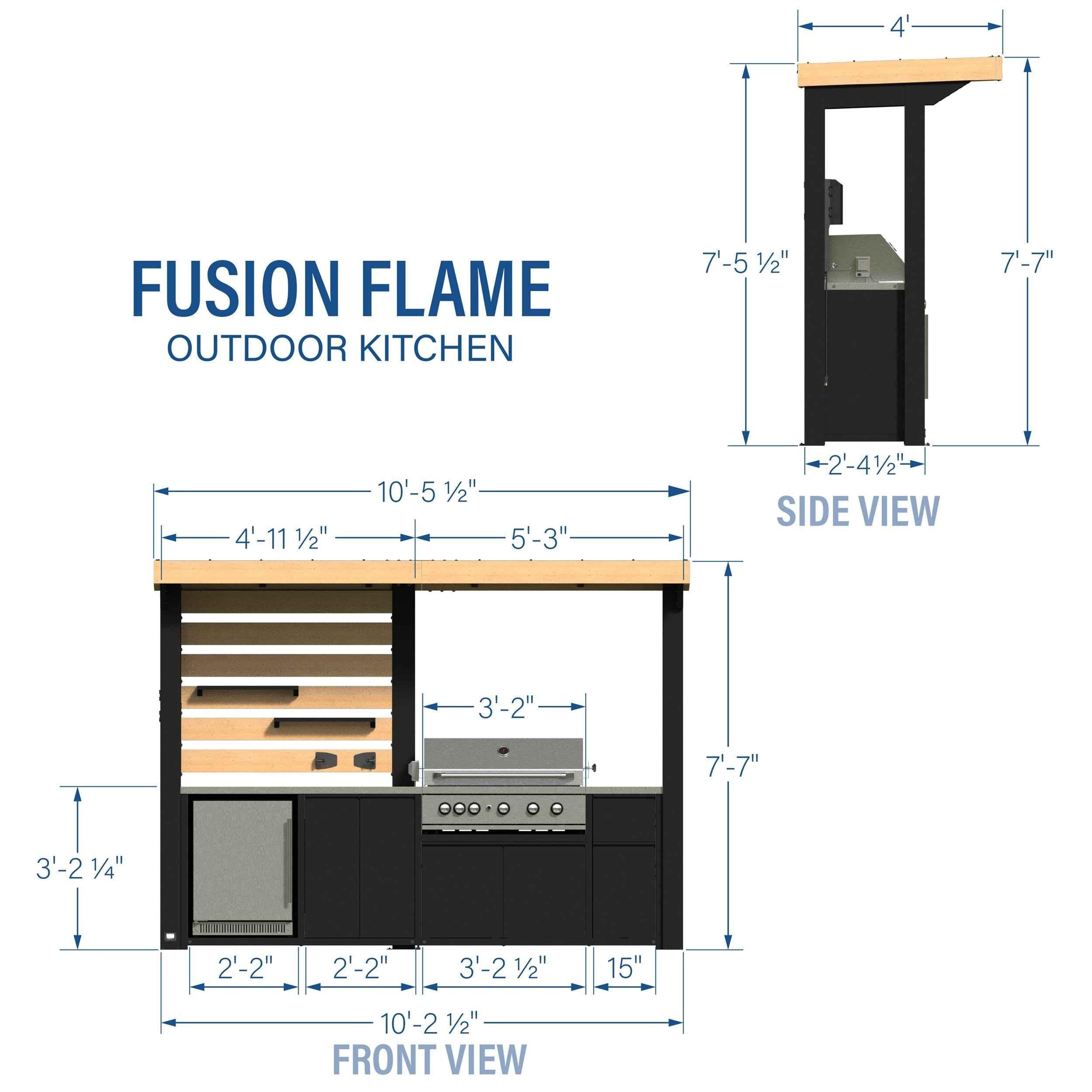 Backyard Discovery Fusion Flame Outdoor Kitchen.