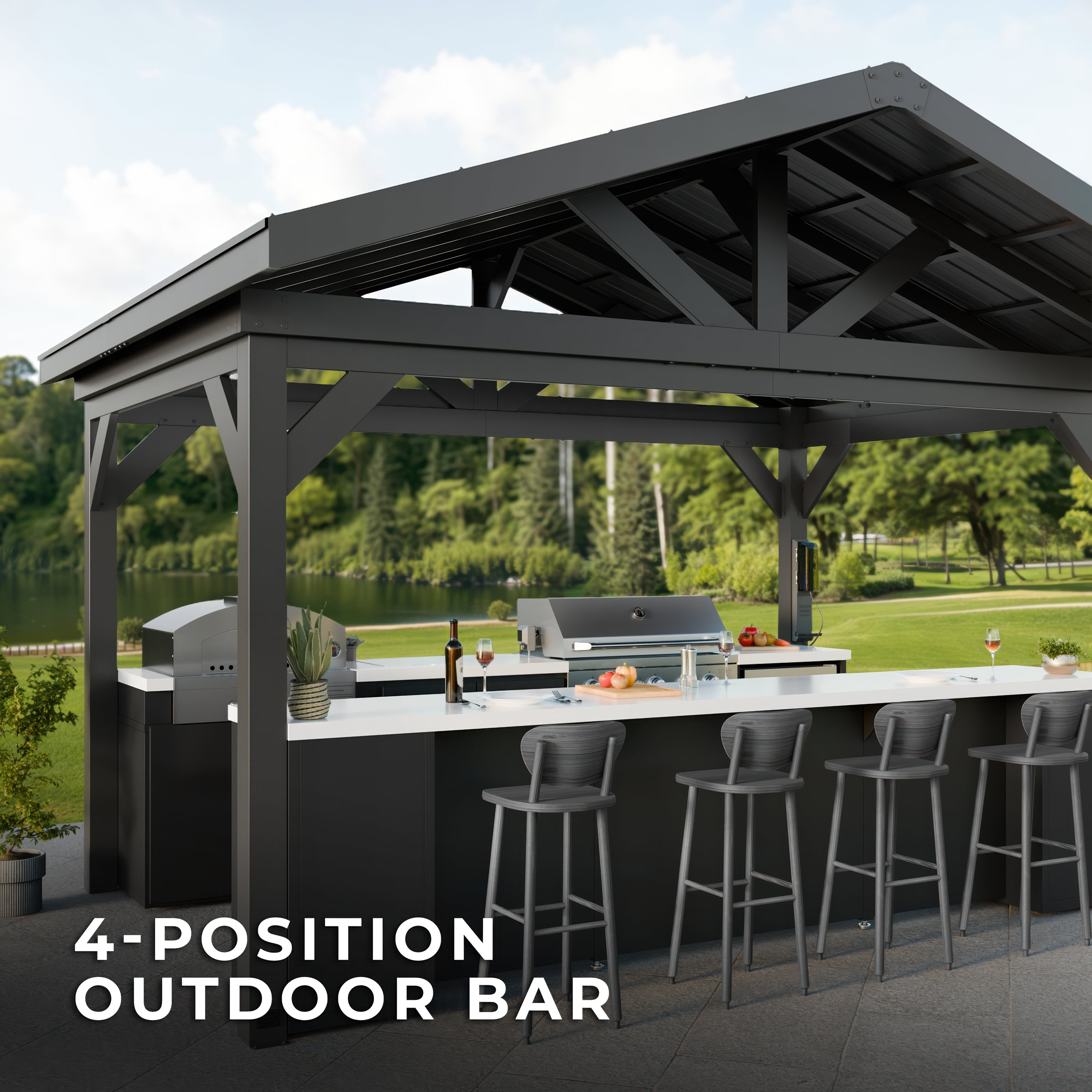 Lancaster Galley 4-Position Outdoor Bar
