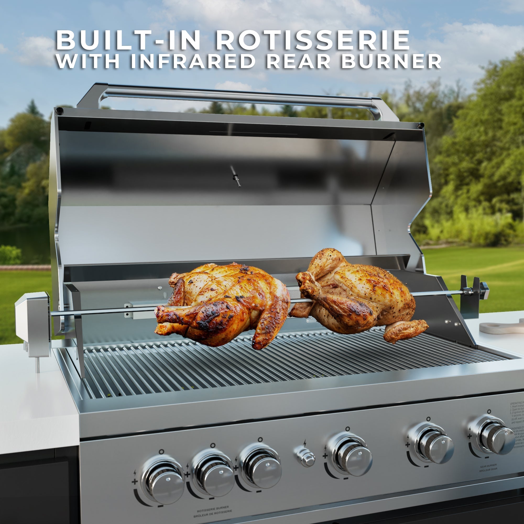 Lancaster Galley Outdoor Kitchen Rotisserie