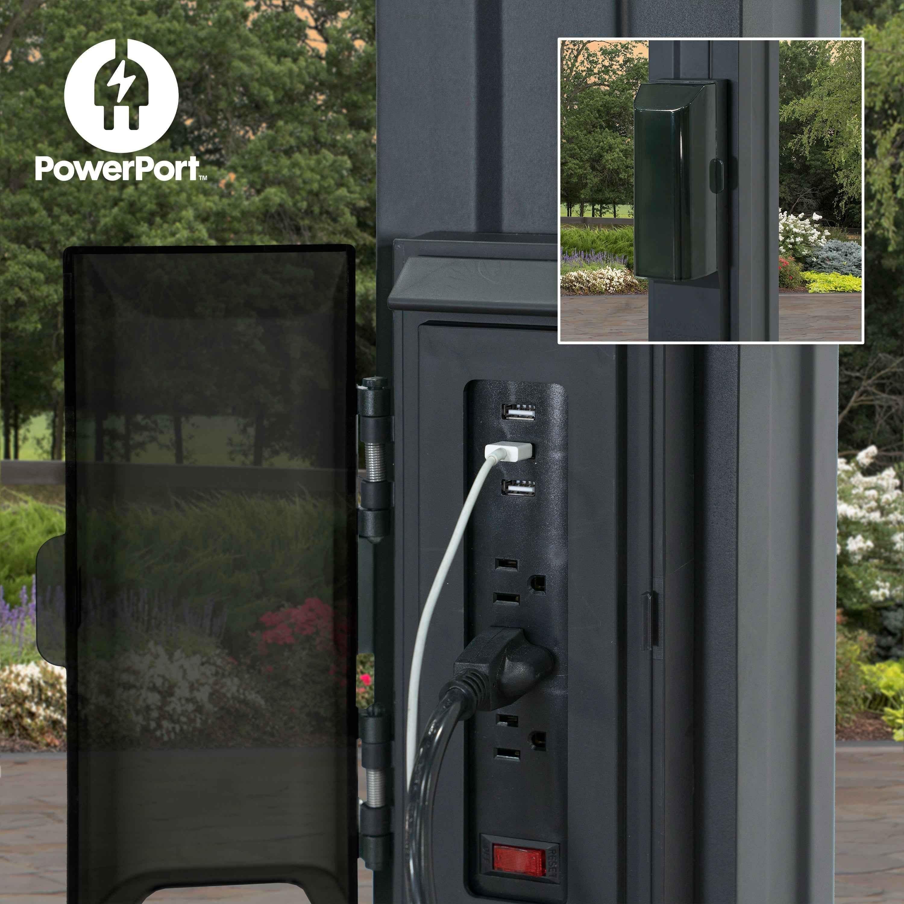 Backyard Discovery 12x10 Stratford Traditional Steel Pergola With Sail Shade Soft Canopy.