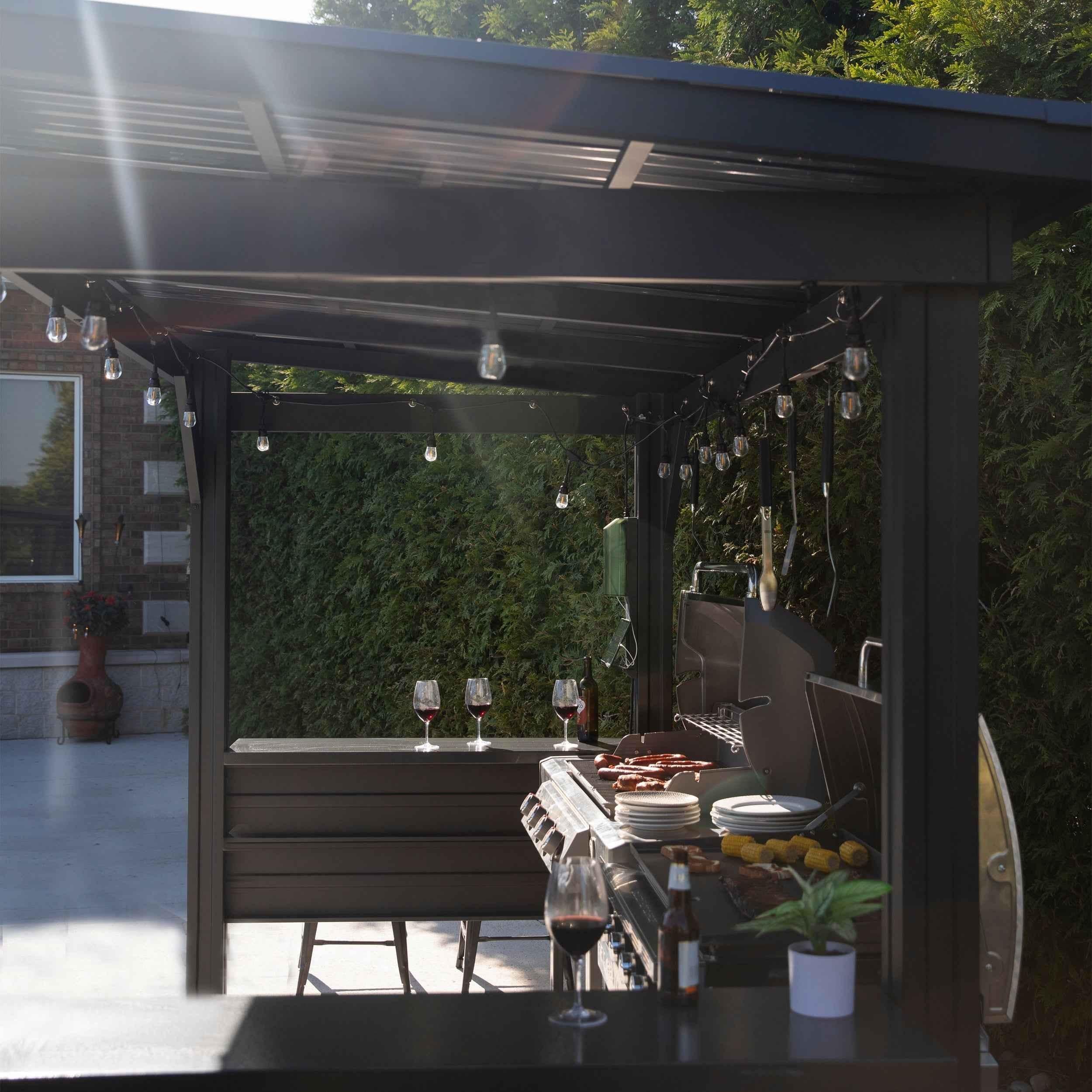 Backyard Discovery Rockport XL Steel Grill Gazebo.
