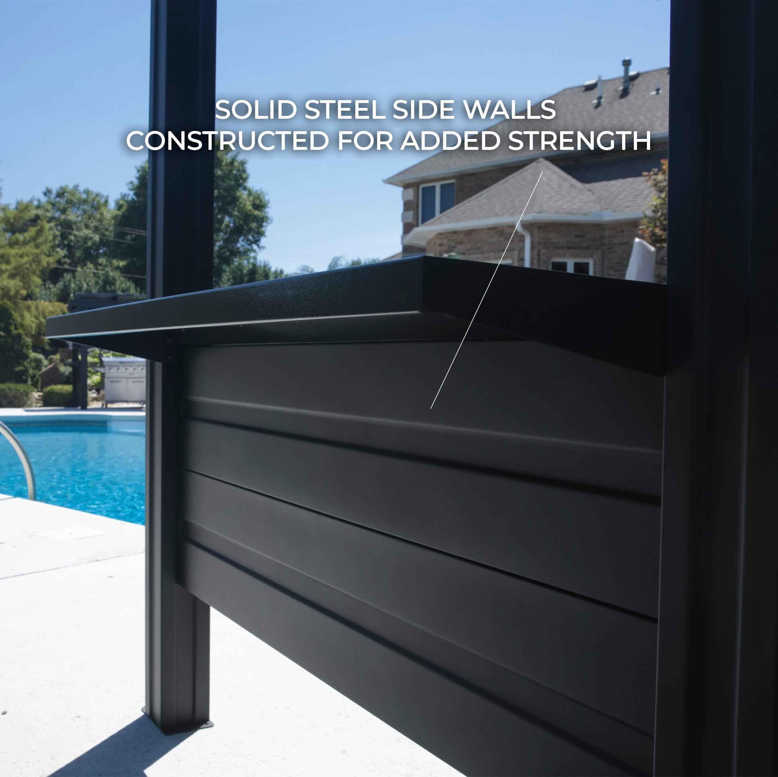 Backyard Discovery Rockport XL Steel Grill Gazebo.