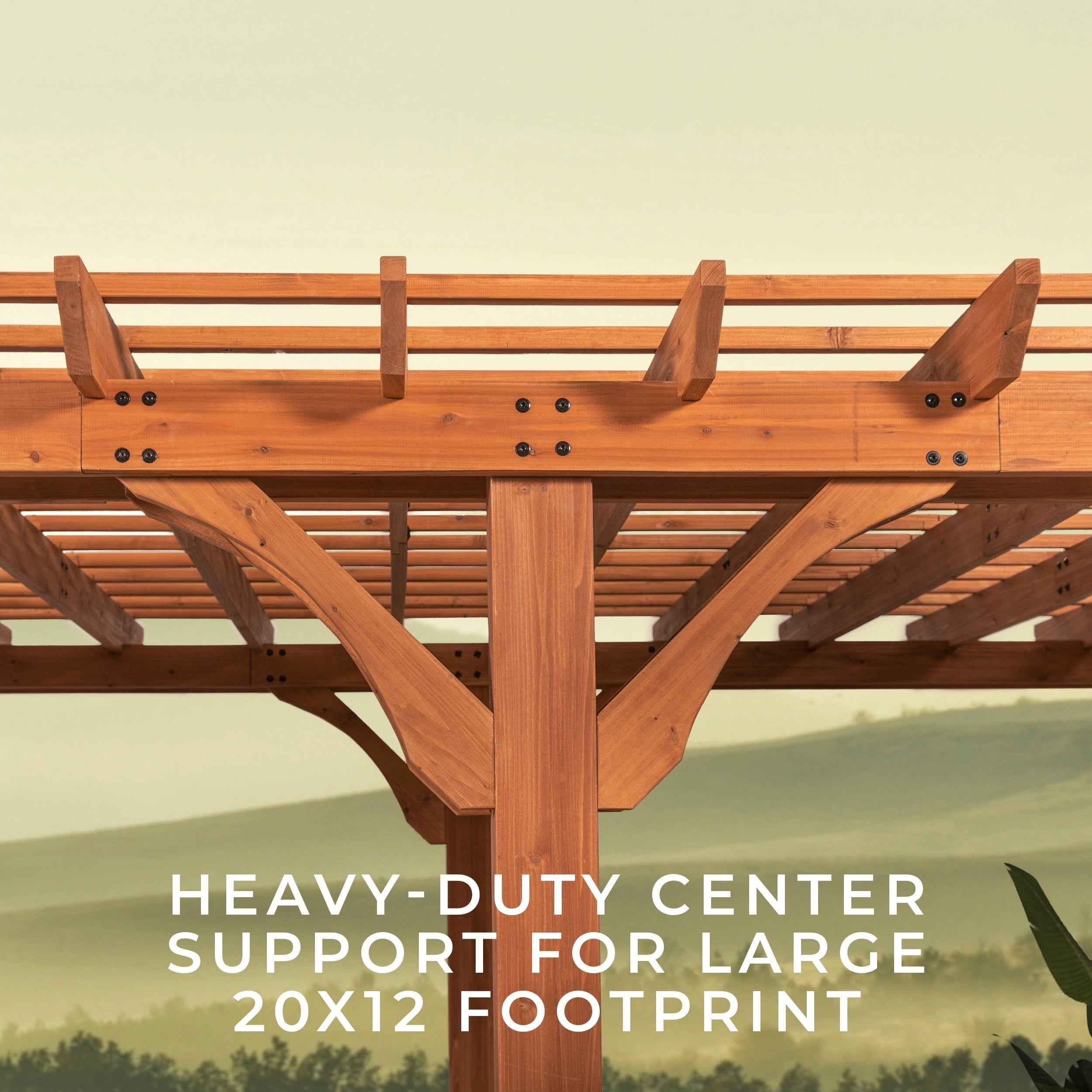 Backyard Discovery 20x12 Beaumont Pergola.