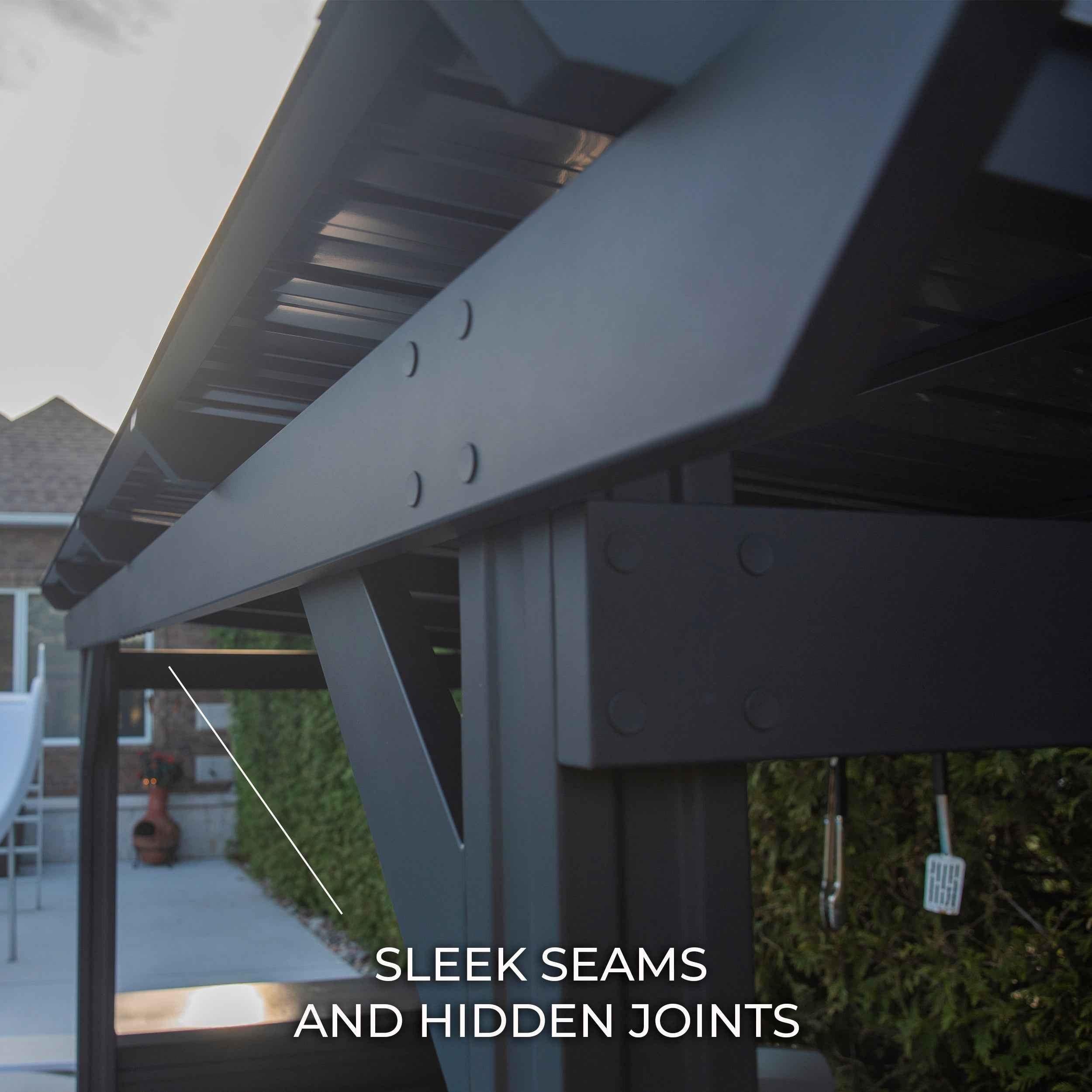 Backyard Discovery Rockport XL Steel Grill Gazebo.