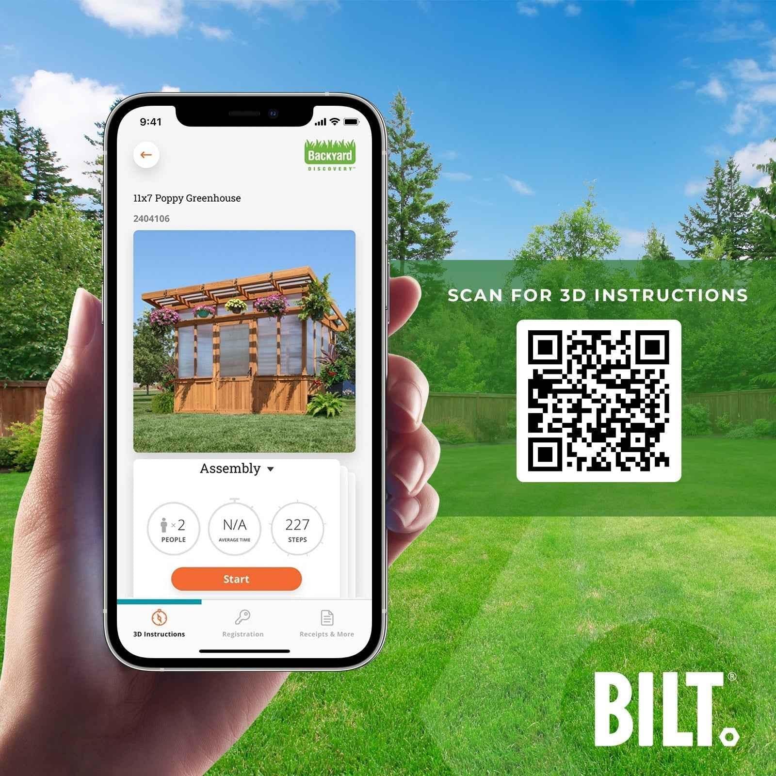 Backyard Discovery 11x7 Poppy Greenhouse.