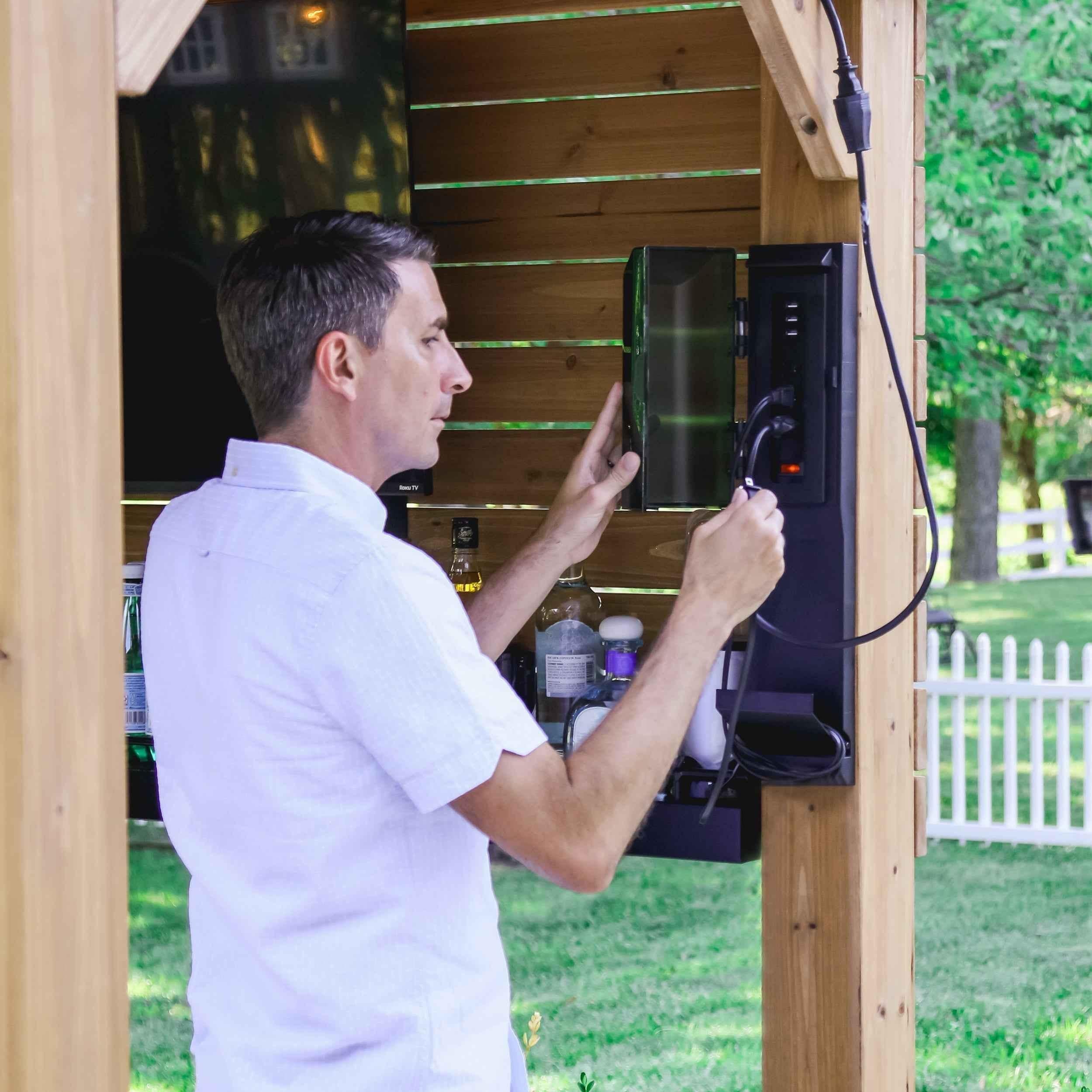 Backyard Discovery Cedar Springs Outdoor Bar.