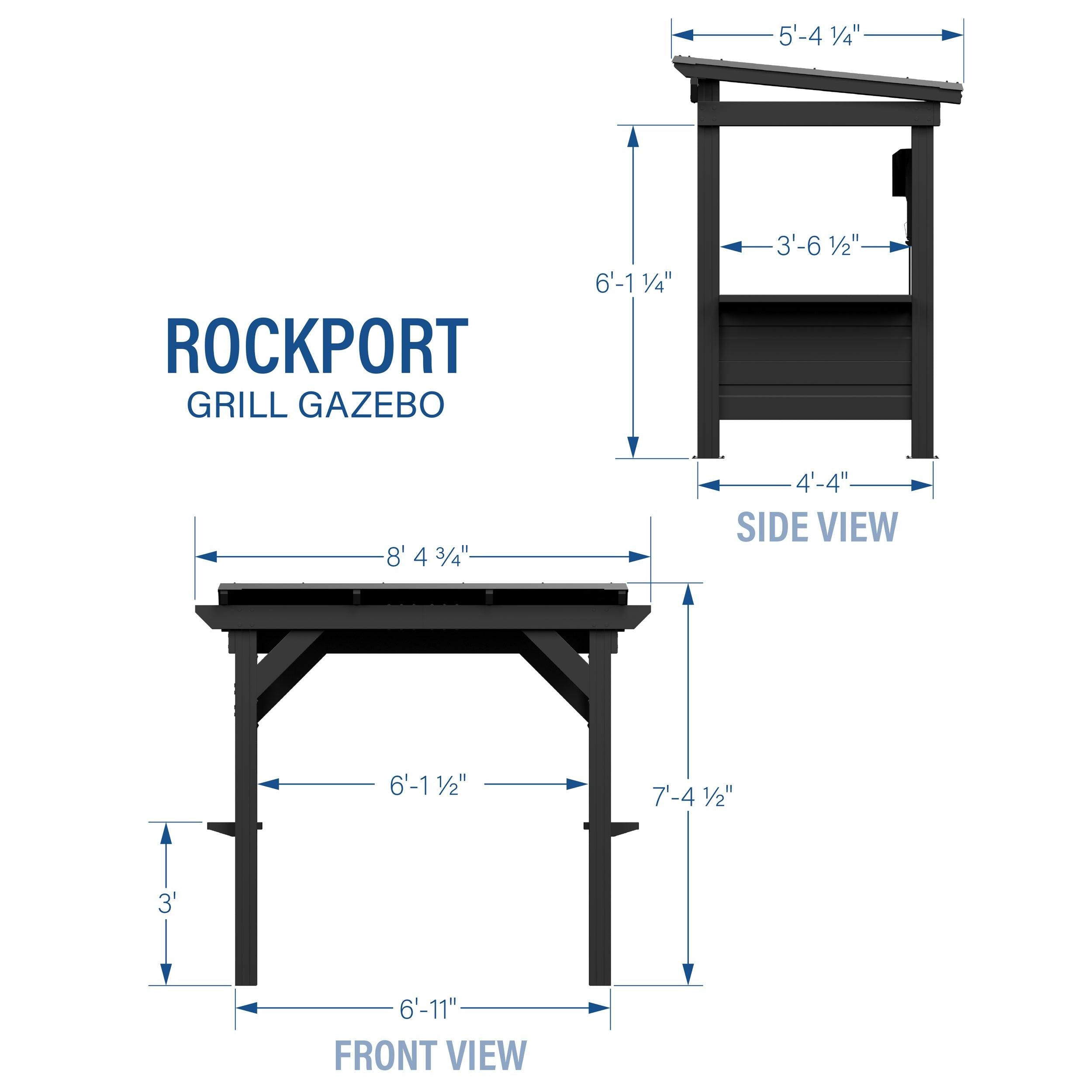 Backyard Discovery Rockport Steel Grill Gazebo.