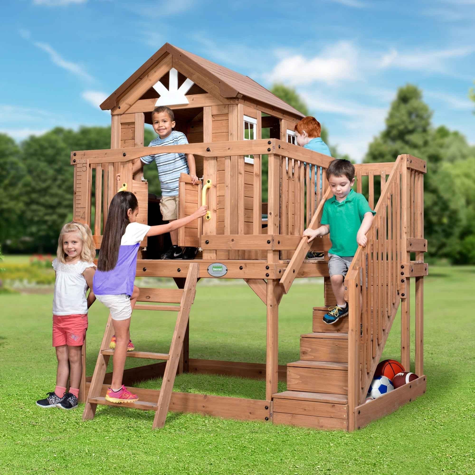 Backyard Discovery Scenic Heights Wooden Playhouse.