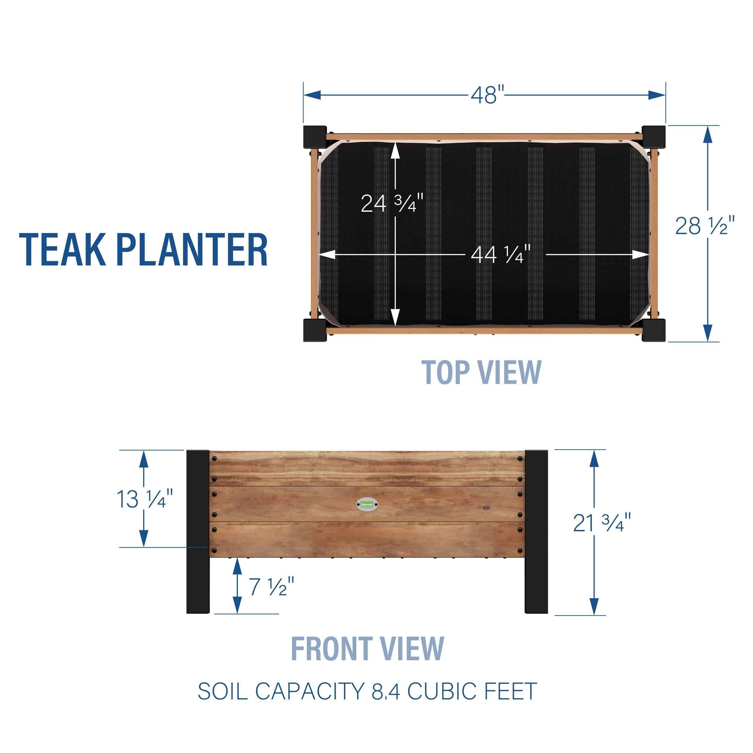 Backyard Discovery Planter 100% Authentic Teak Wood.