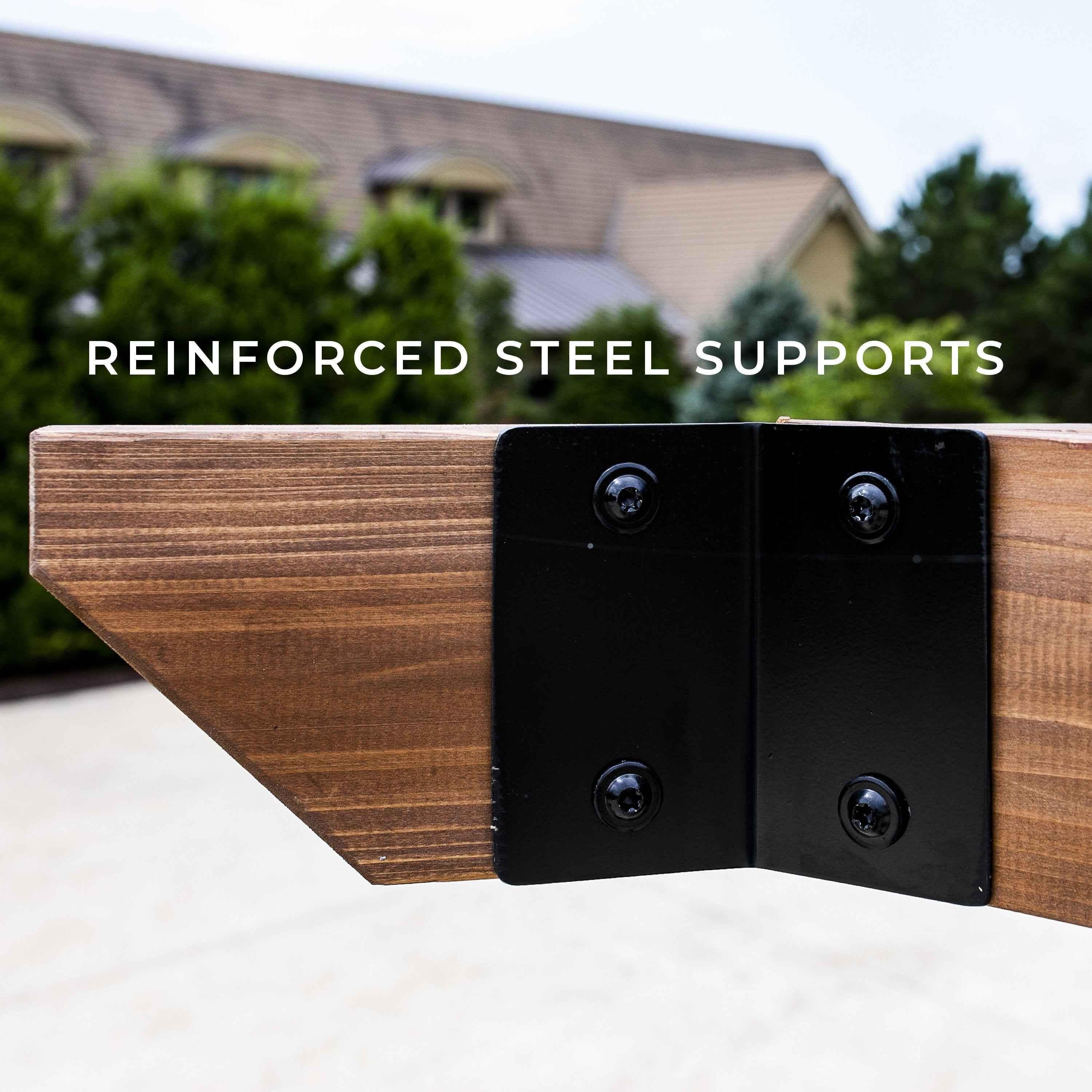 Backyard Discovery Verona Corner Pergola-Bamboo Panels.